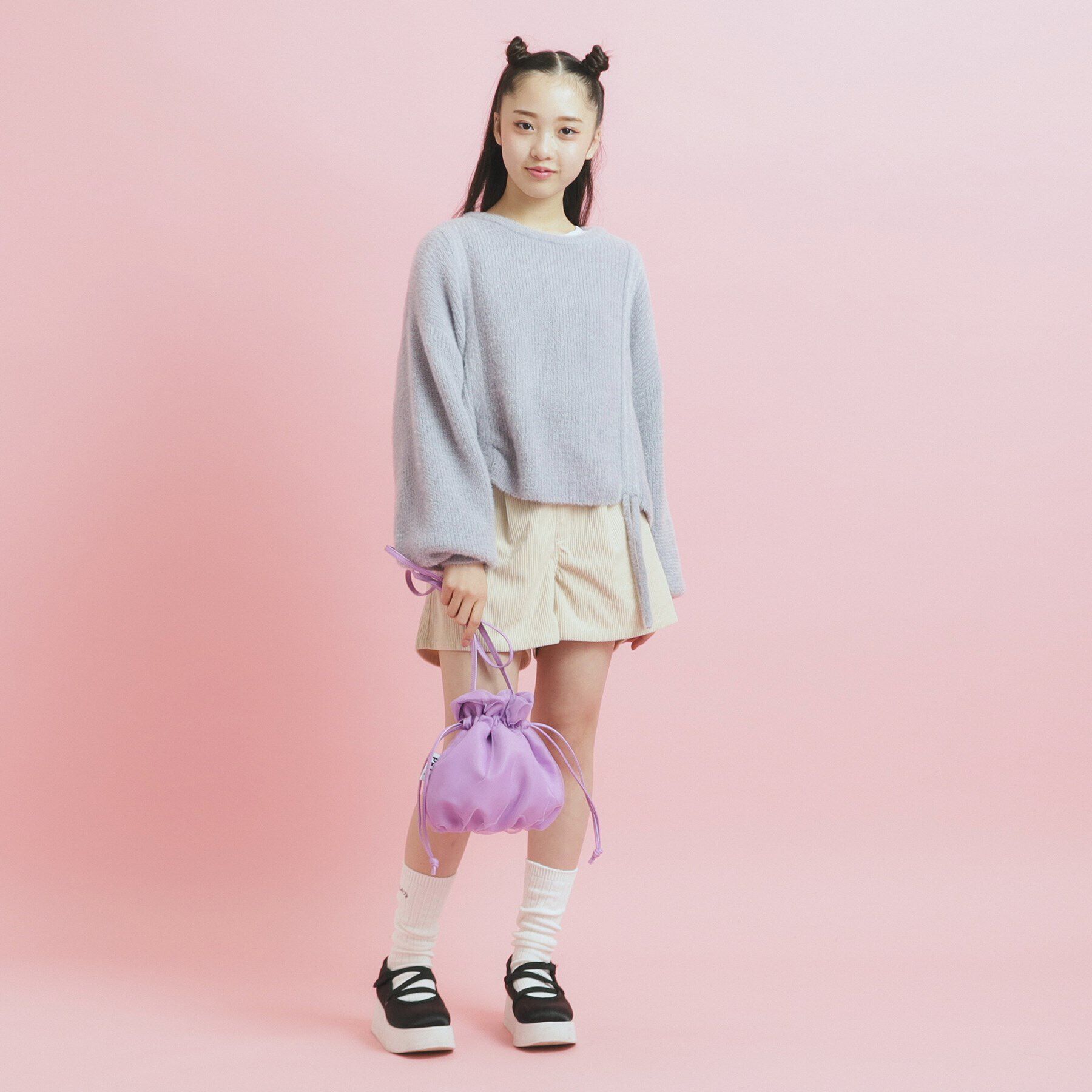 PINK-latte「チュールバッグ」|ハンドバッグ|