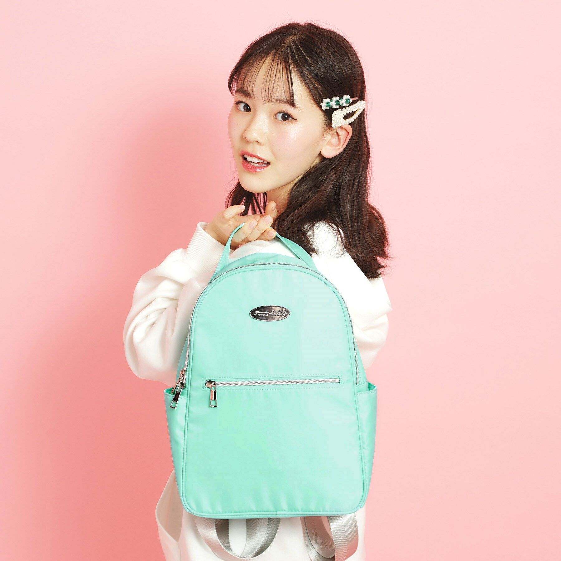 PINK-latte「プレートリュック」|リュック|