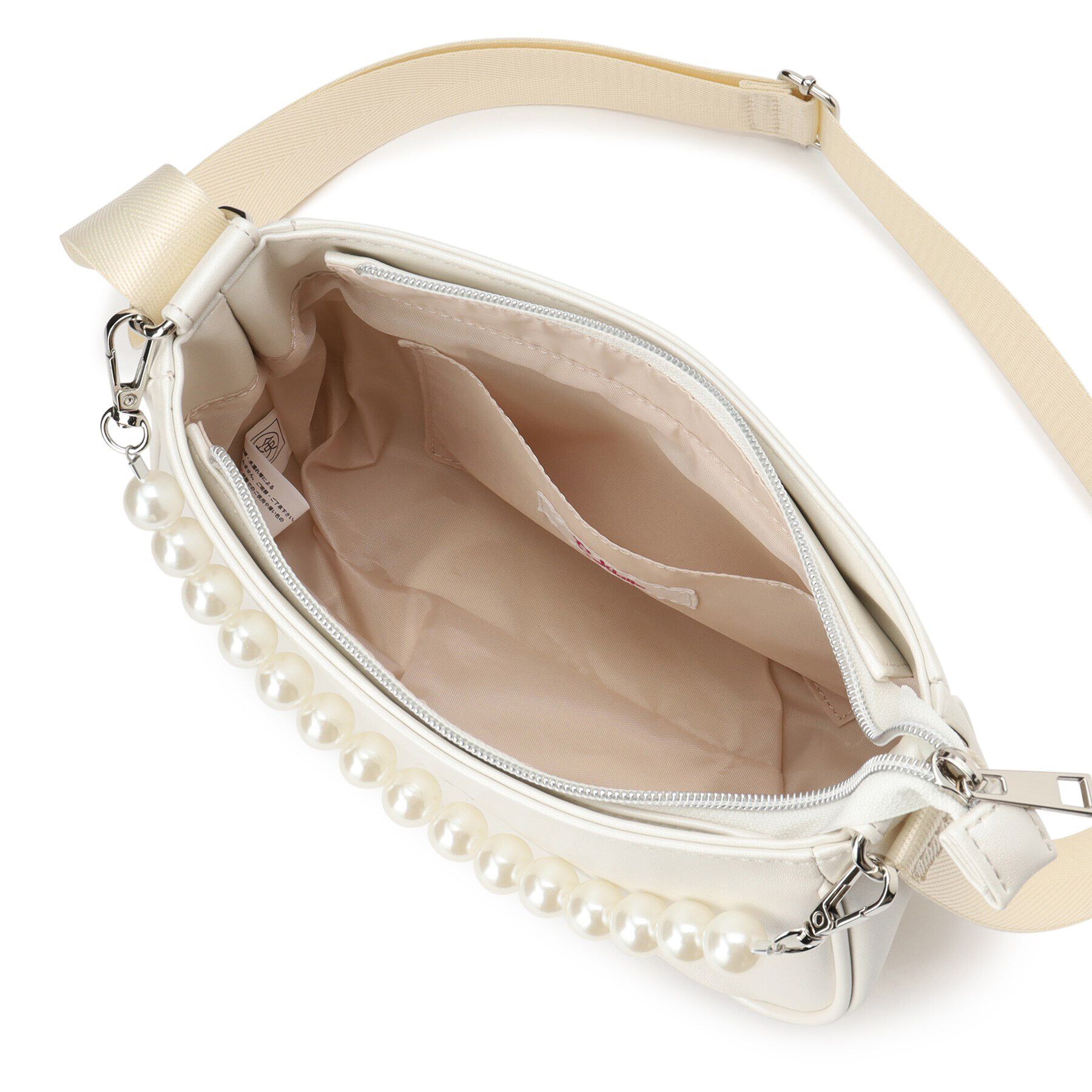 PINK-latte「フェイクパール付きハンドルショルダー」|ショルダー・メッセンジャー|