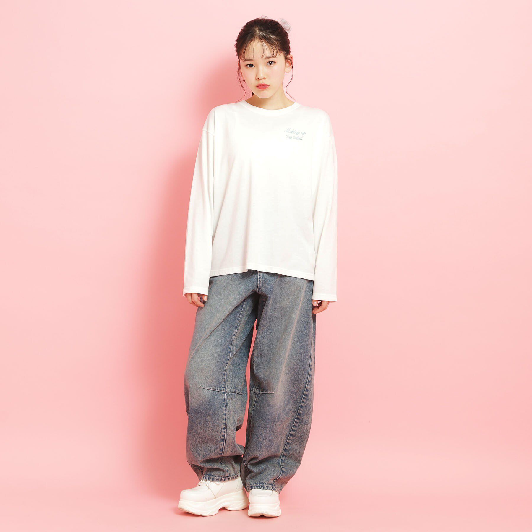 PINK-latte「【定番】クマちゃんロンT」|Tシャツ・カットソー|