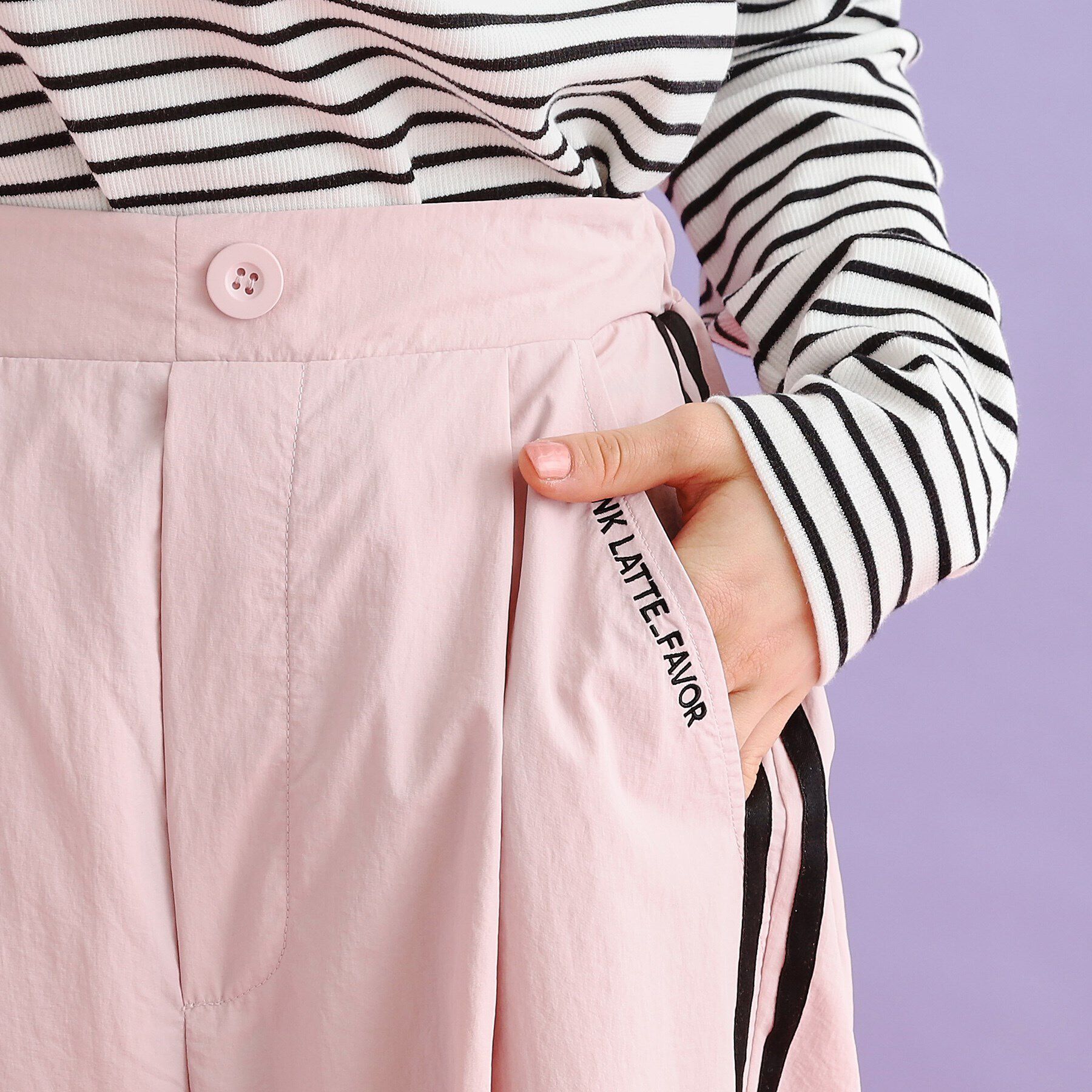 PINK-latte「ラインリボンシャカパンツ」|その他|