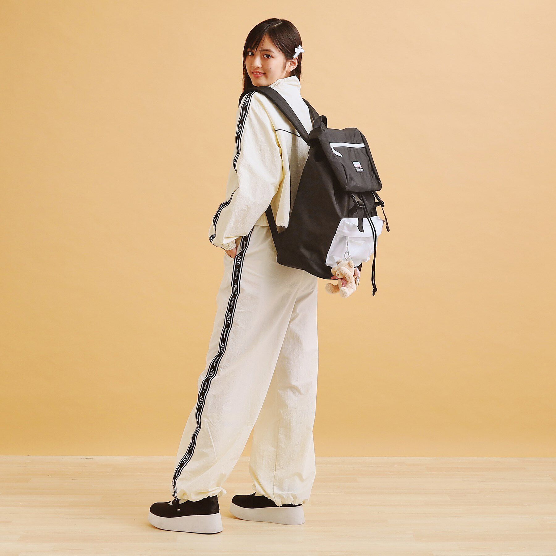 PINK-latte「【容量約２６．５Ｌ】フラップリュック」|リュック|