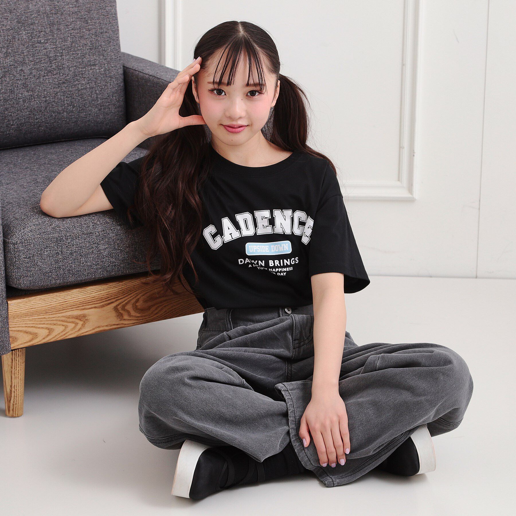 PINK-latte「カレッジプリントTシャツ」|Tシャツ・カットソー|