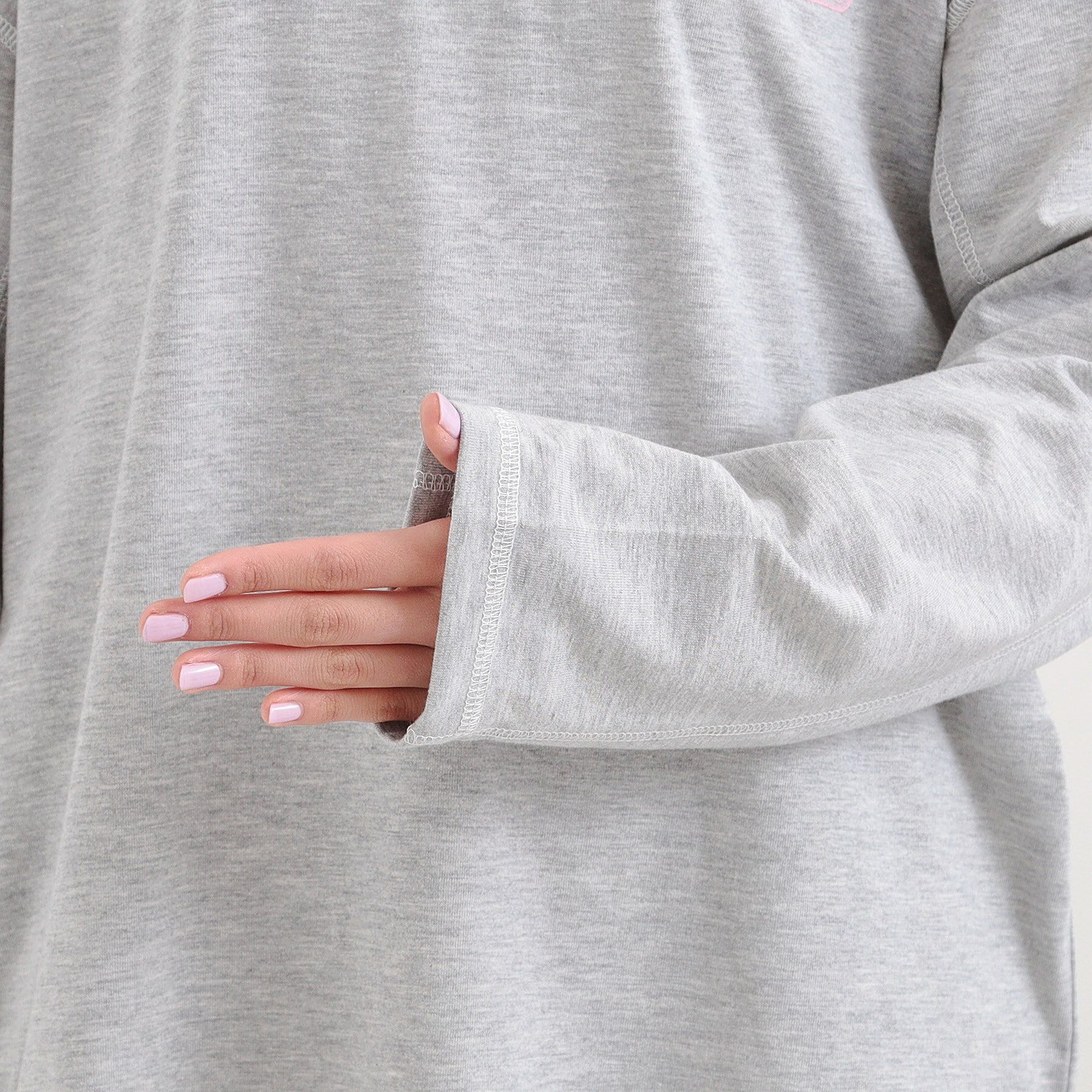 PINK-latte「配色ステッチロンT」|Tシャツ・カットソー|