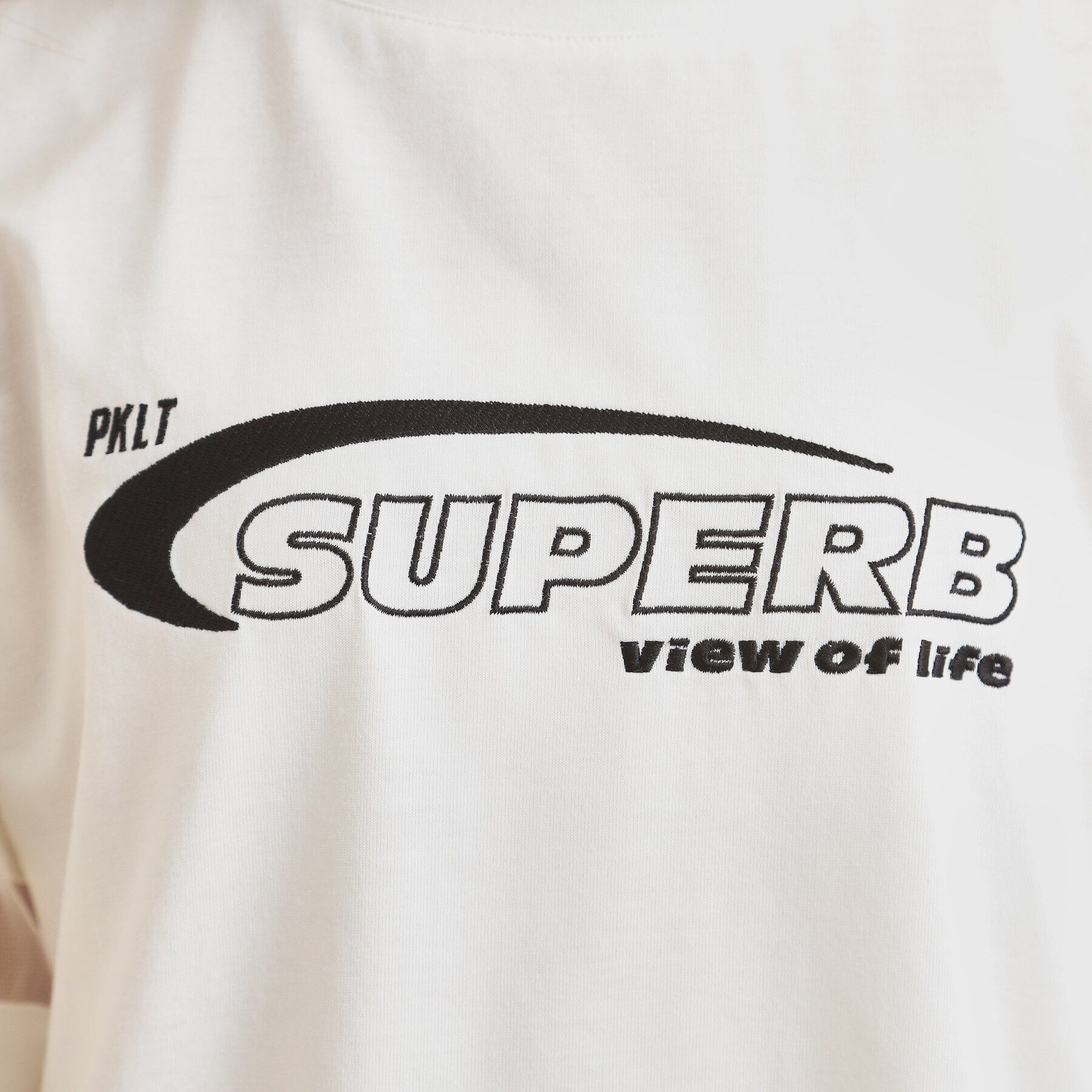 PINK-latte「チュール切替肩あきTシャツ」|Tシャツ・カットソー|