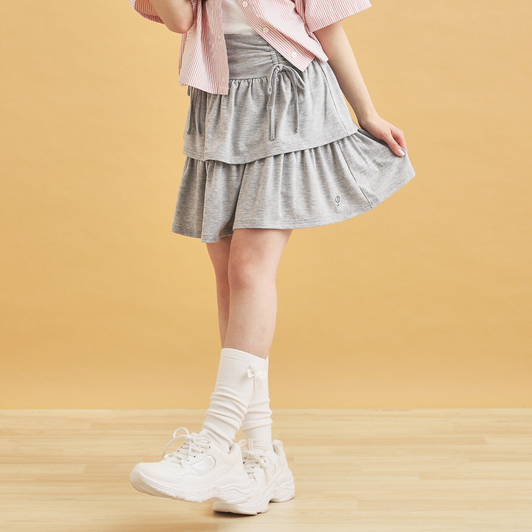 PINK-latte「リボンティアードスカート」|スカート|