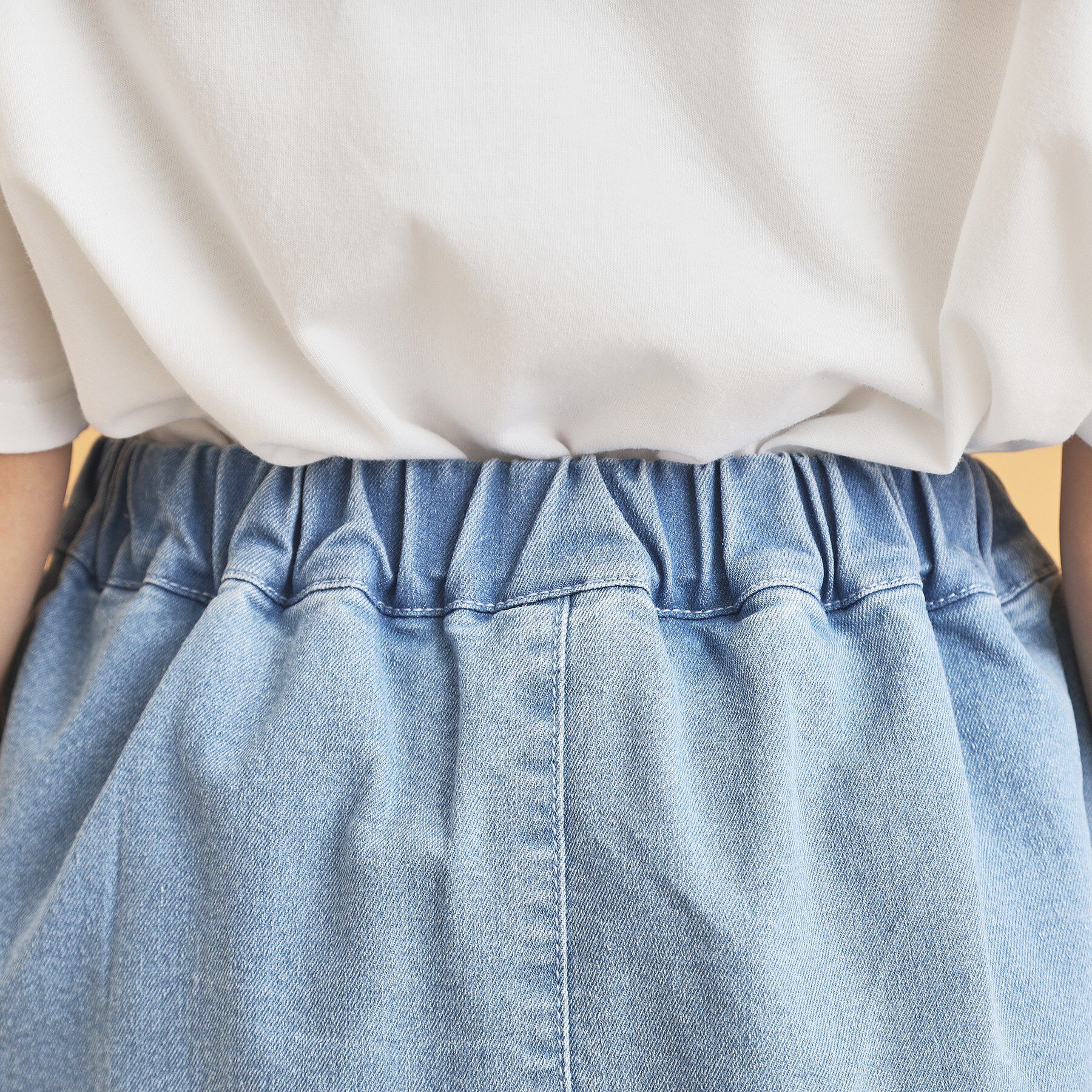 PINK-latte「サイドラインストレッチスカート」|スカート|