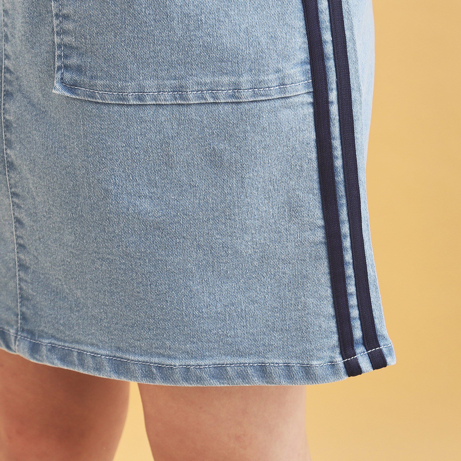 PINK-latte「サイドラインストレッチスカート」|スカート|