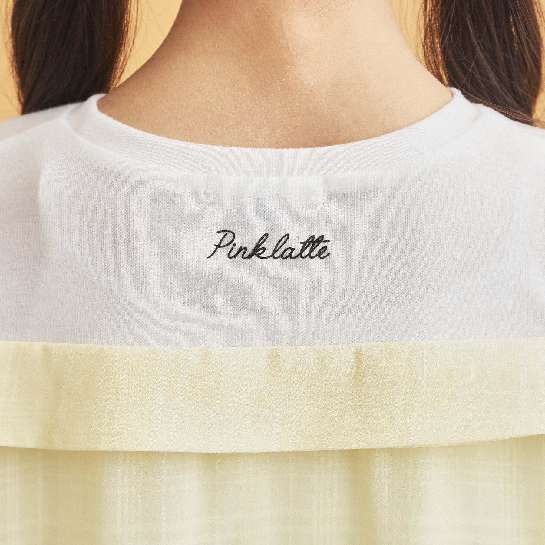 PINK-latte「シアーシャツドッキングトップス」|シャツ・ブラウス|