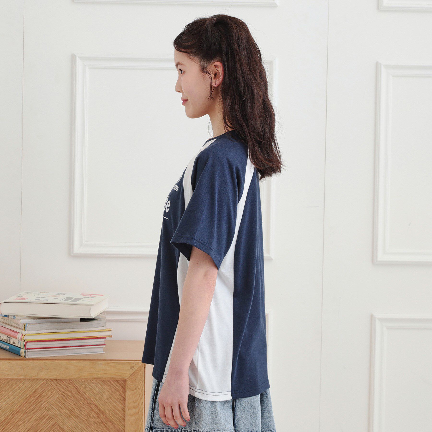 PINK-latte「ビッグゲームTシャツ」|Tシャツ・カットソー|