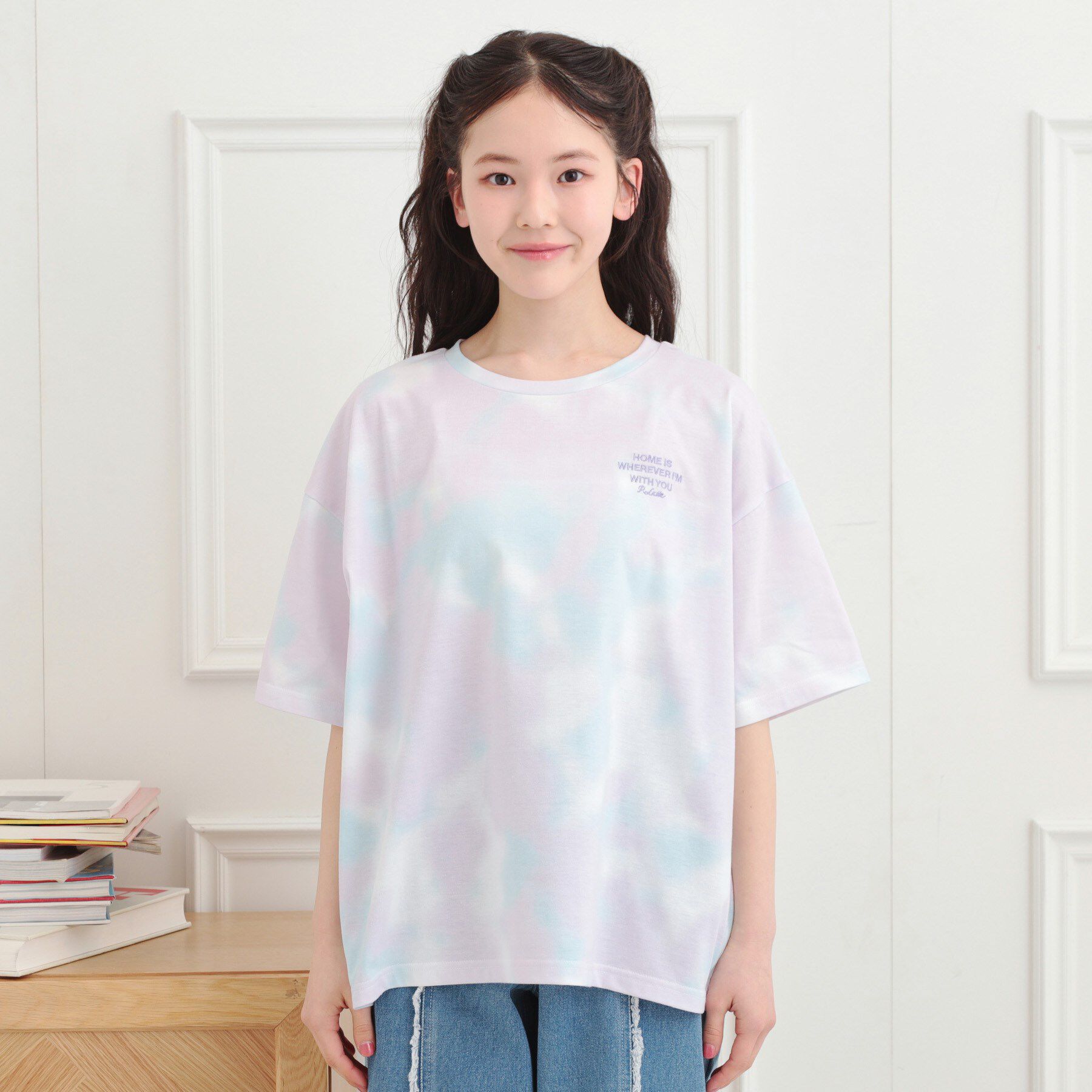 PINK-latte「タイダイ柄ビッグTシャツ」|Tシャツ・カットソー|