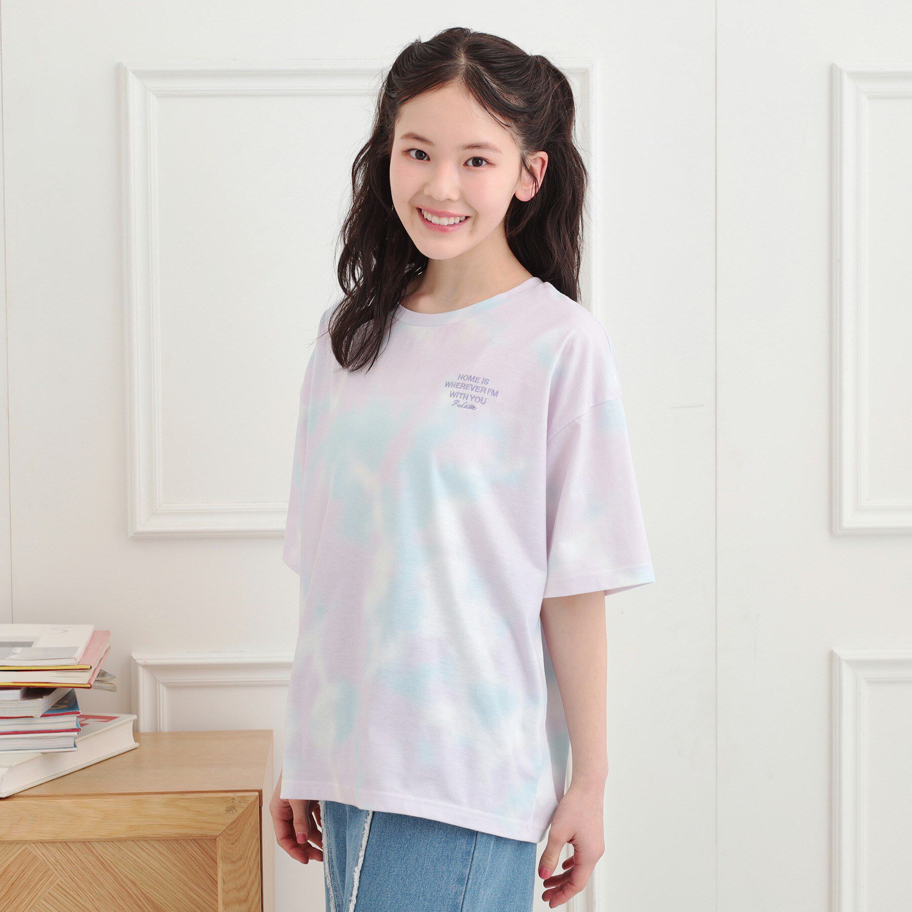 PINK-latte「タイダイ柄ビッグTシャツ」|Tシャツ・カットソー|