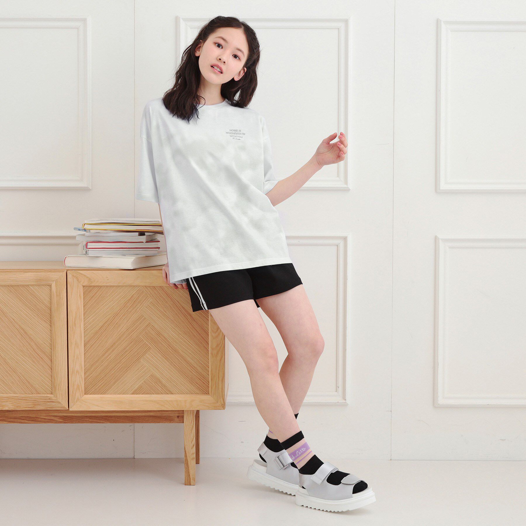 PINK-latte「タイダイ柄ビッグTシャツ」|Tシャツ・カットソー|