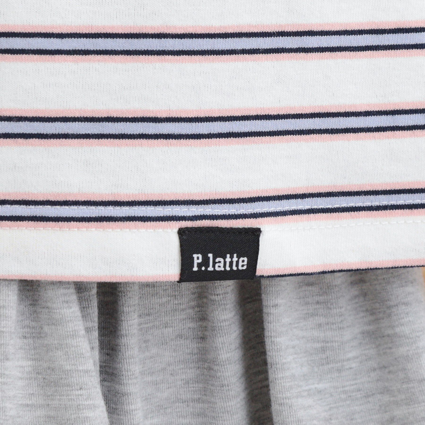 PINK-latte「ラガーシャツTシャツ」|Tシャツ・カットソー|