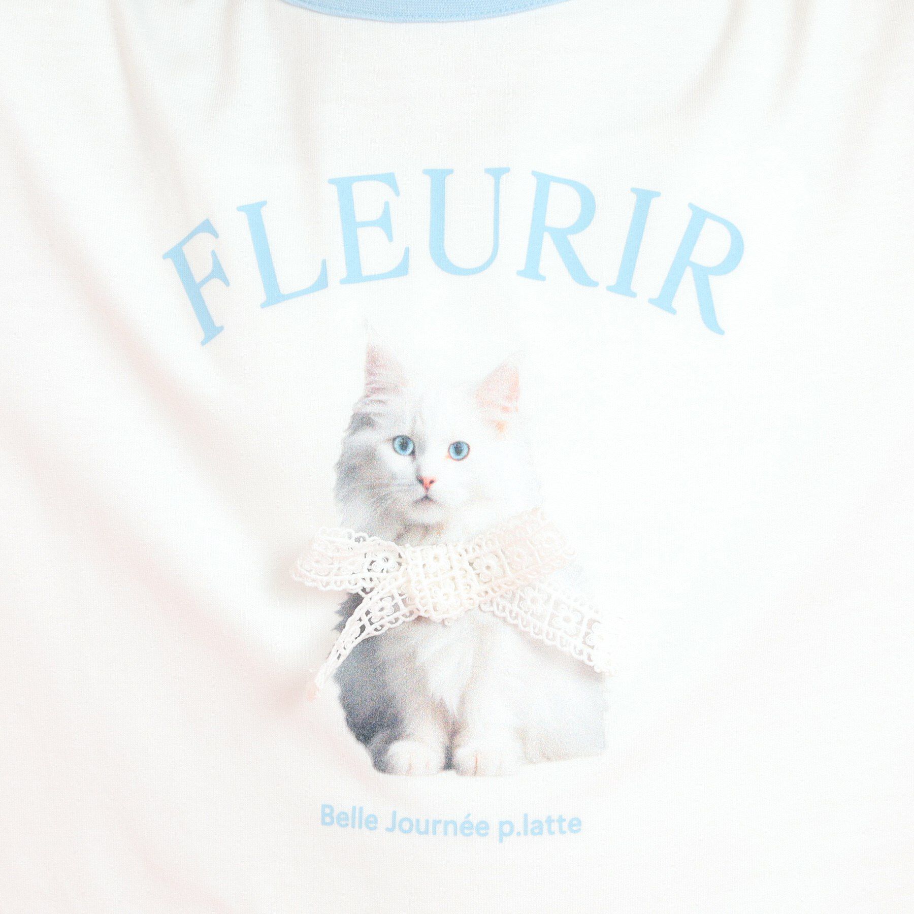 PINK-latte「フォトネコリンガーTシャツ」|Tシャツ・カットソー|