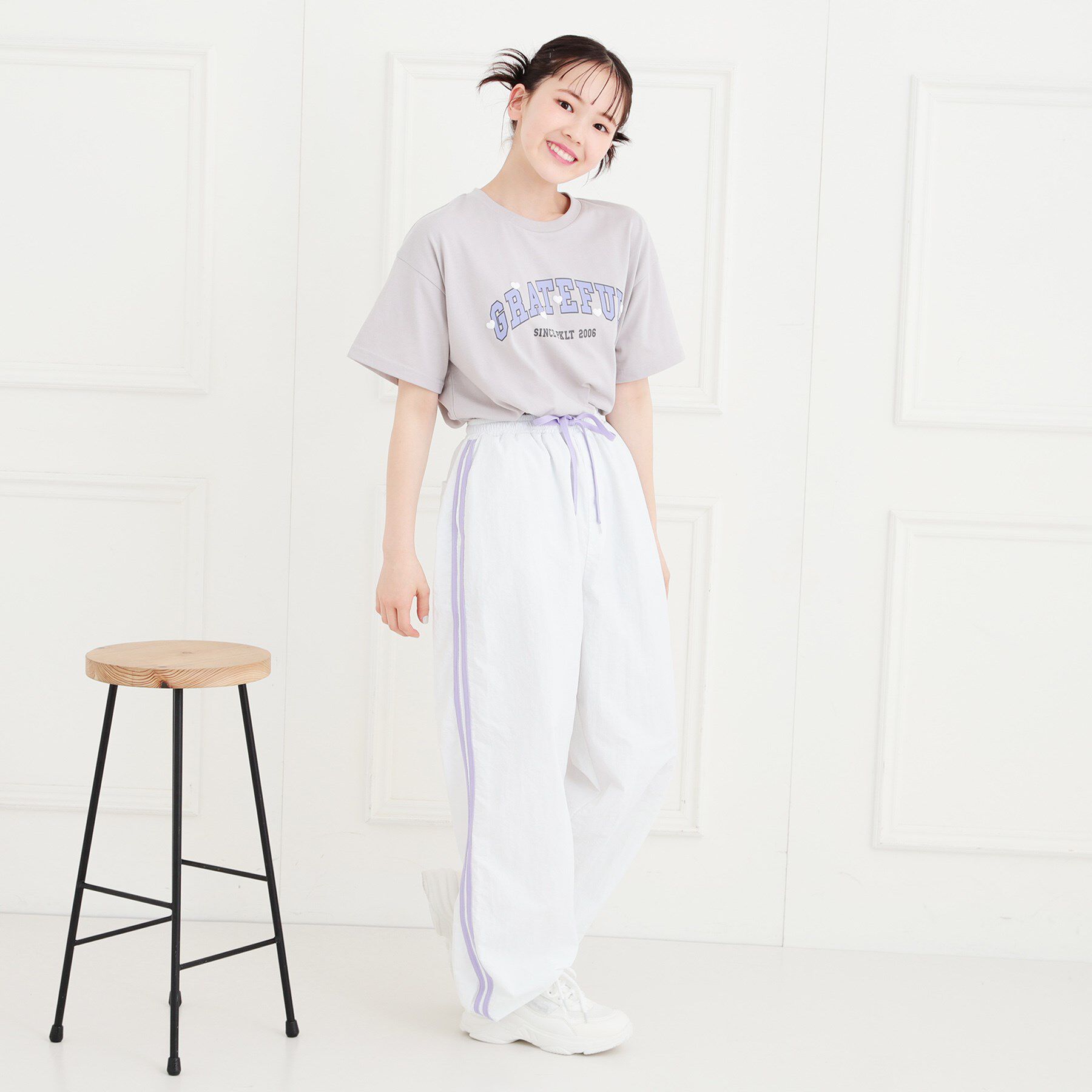 PINK-latte「カレッジTシャツ」|Tシャツ・カットソー|