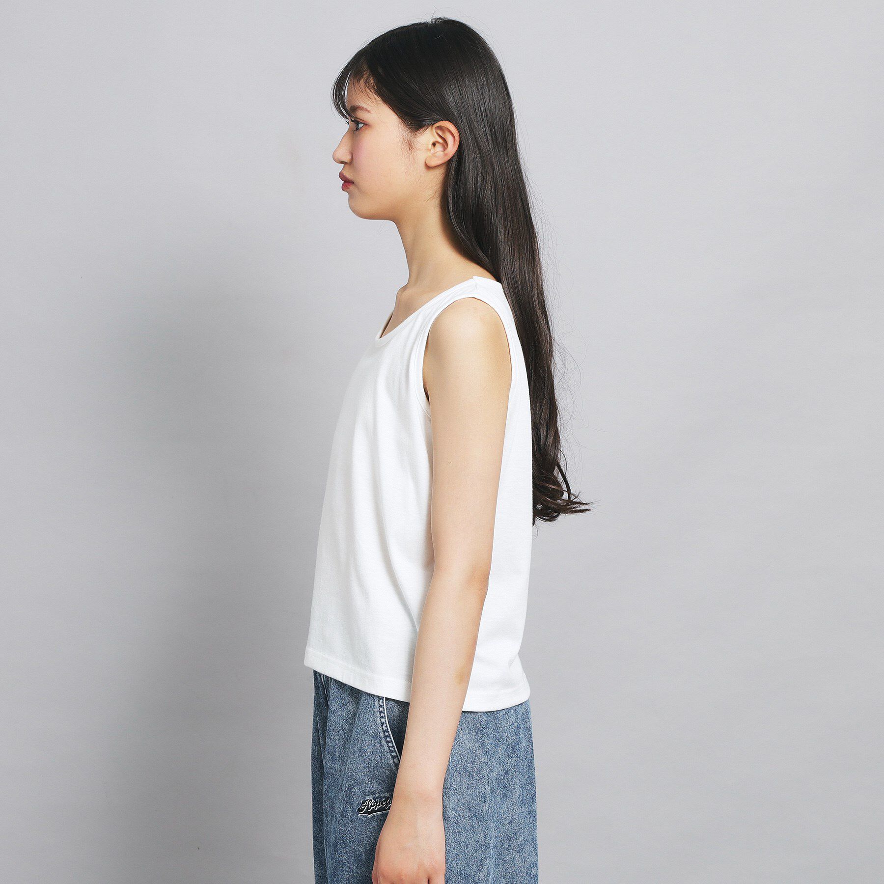 PINK-latte「【セットアイテム】ダメージTシャツ＋タンクセット」|その他|