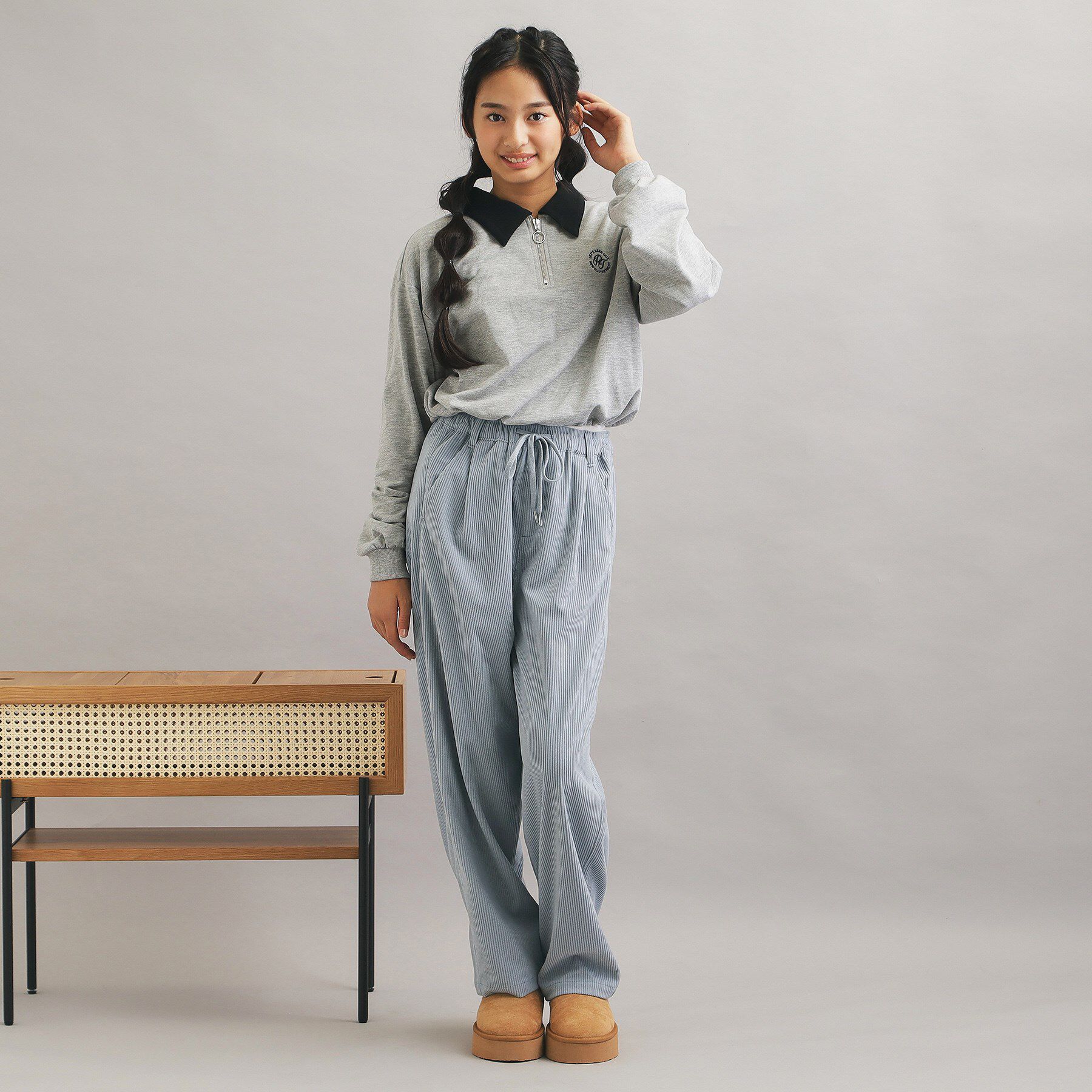 PINK-latte「コーデュロイイージーロングパンツ」|その他|