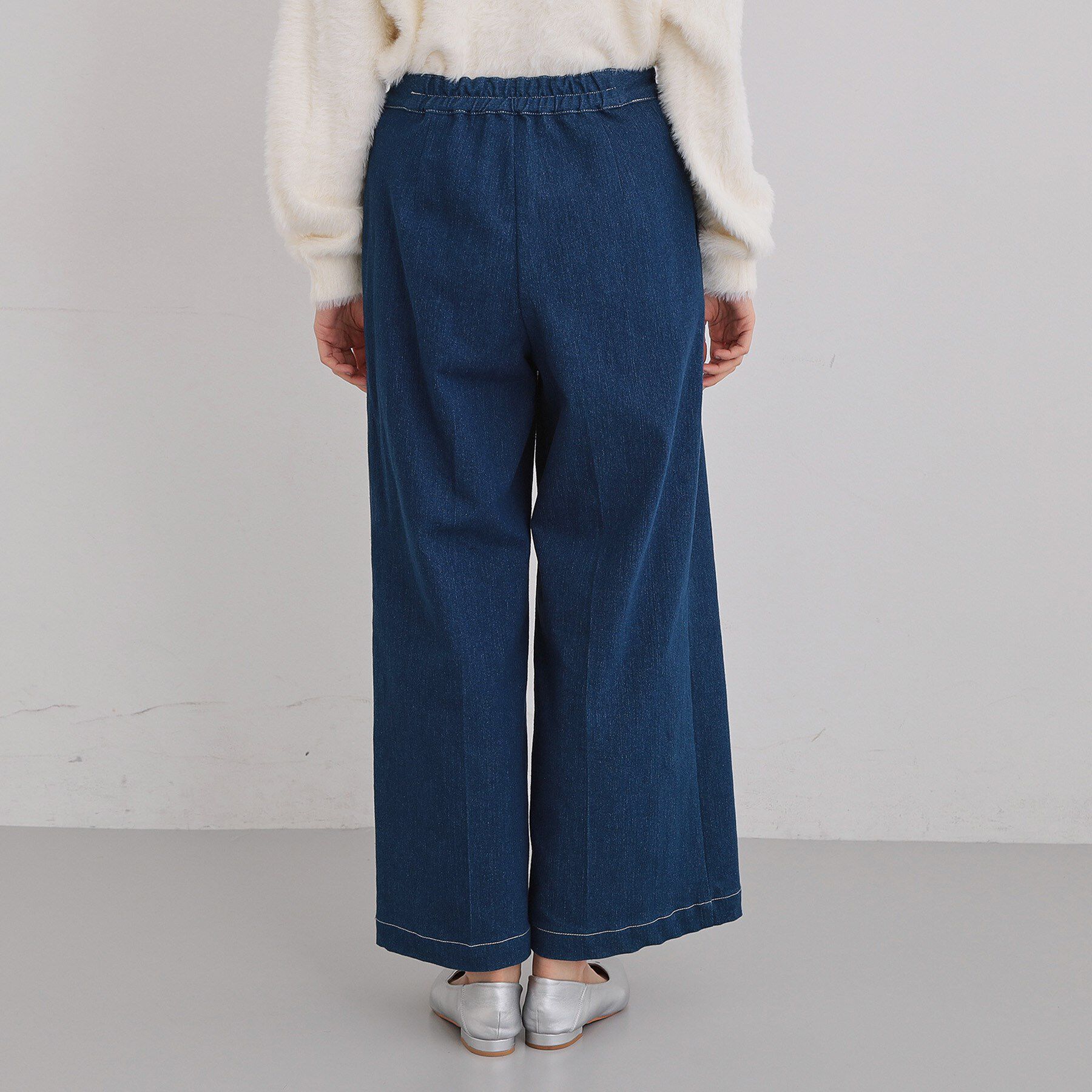 THE SHOP TK「【美脚/オ―ルシーズン】デニムマリンパンツ/洗濯機OK」|デニム|