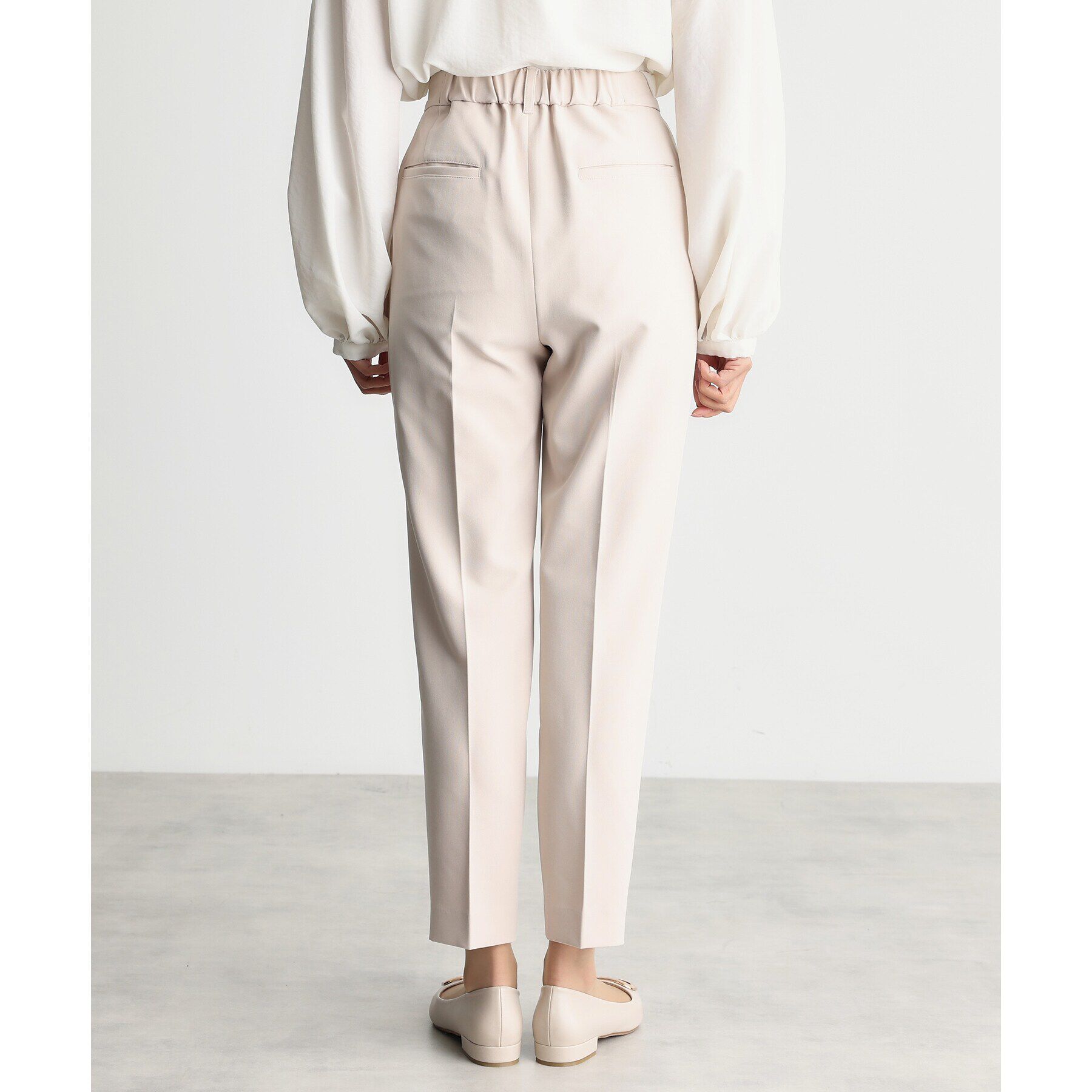 THE SHOP TK「【汚れ防止/シワになりにくい/セレモニー/通勤】ダブルクロステーパードパンツ/洗える/サスティナブル」|その他|