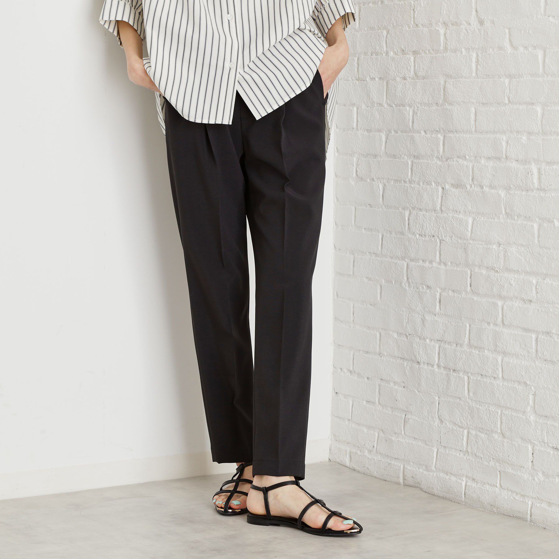 THE SHOP TK「【XS-XLサイズ】麻調テーパードパンツ/洗濯機OK/from the VOICE」|その他|