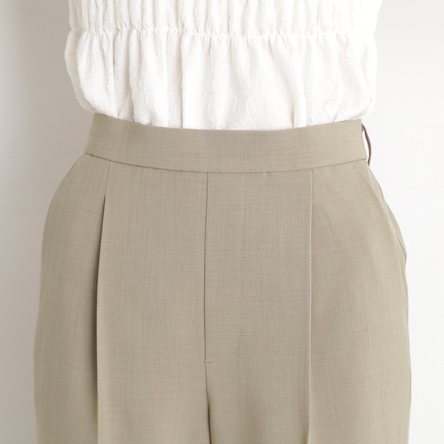 THE SHOP TK「【XS-XLサイズ】麻調テーパードパンツ/洗濯機OK/from the VOICE」|その他|