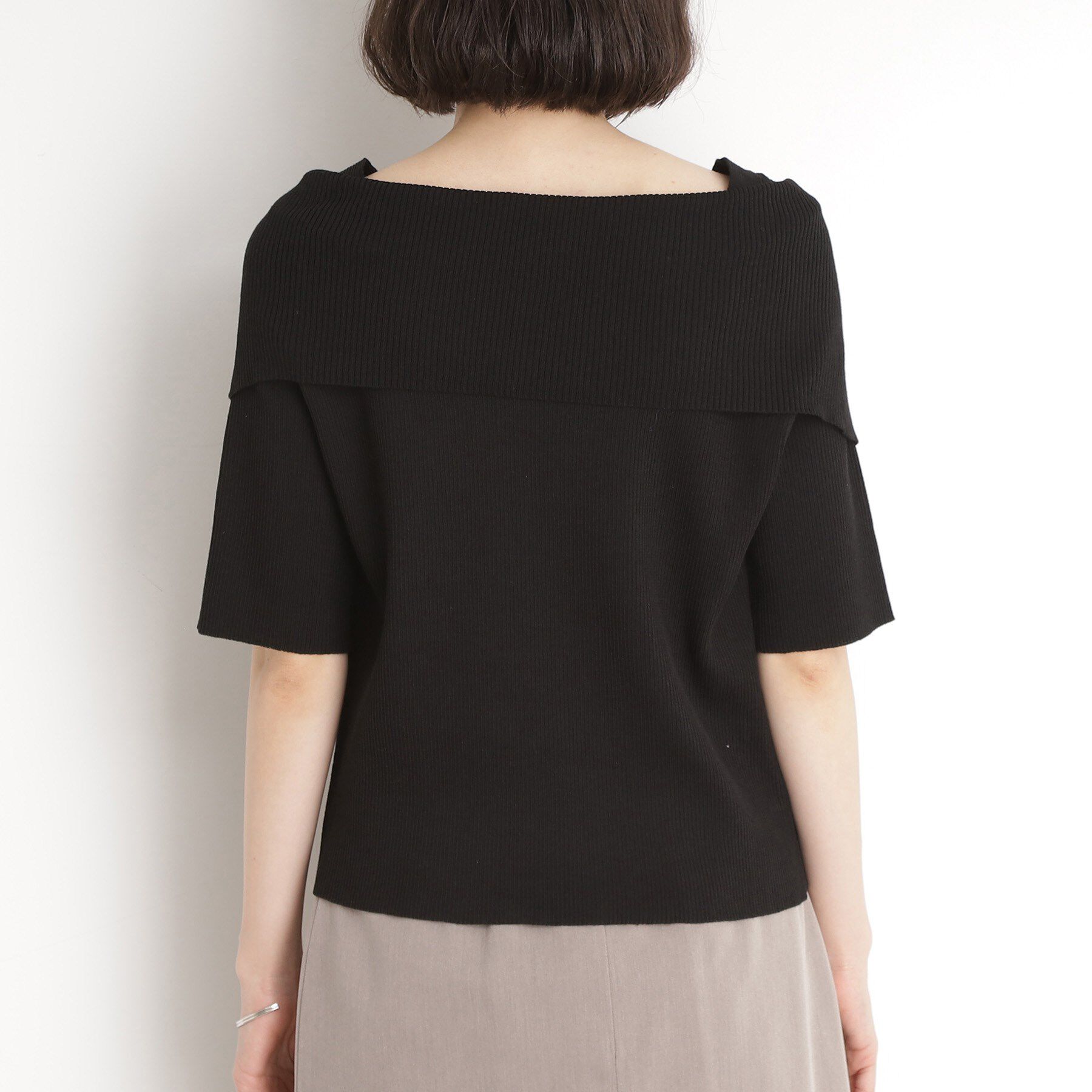 THE SHOP TK「オフショルダーニット【洗濯機OK】」|ニット・セーター|