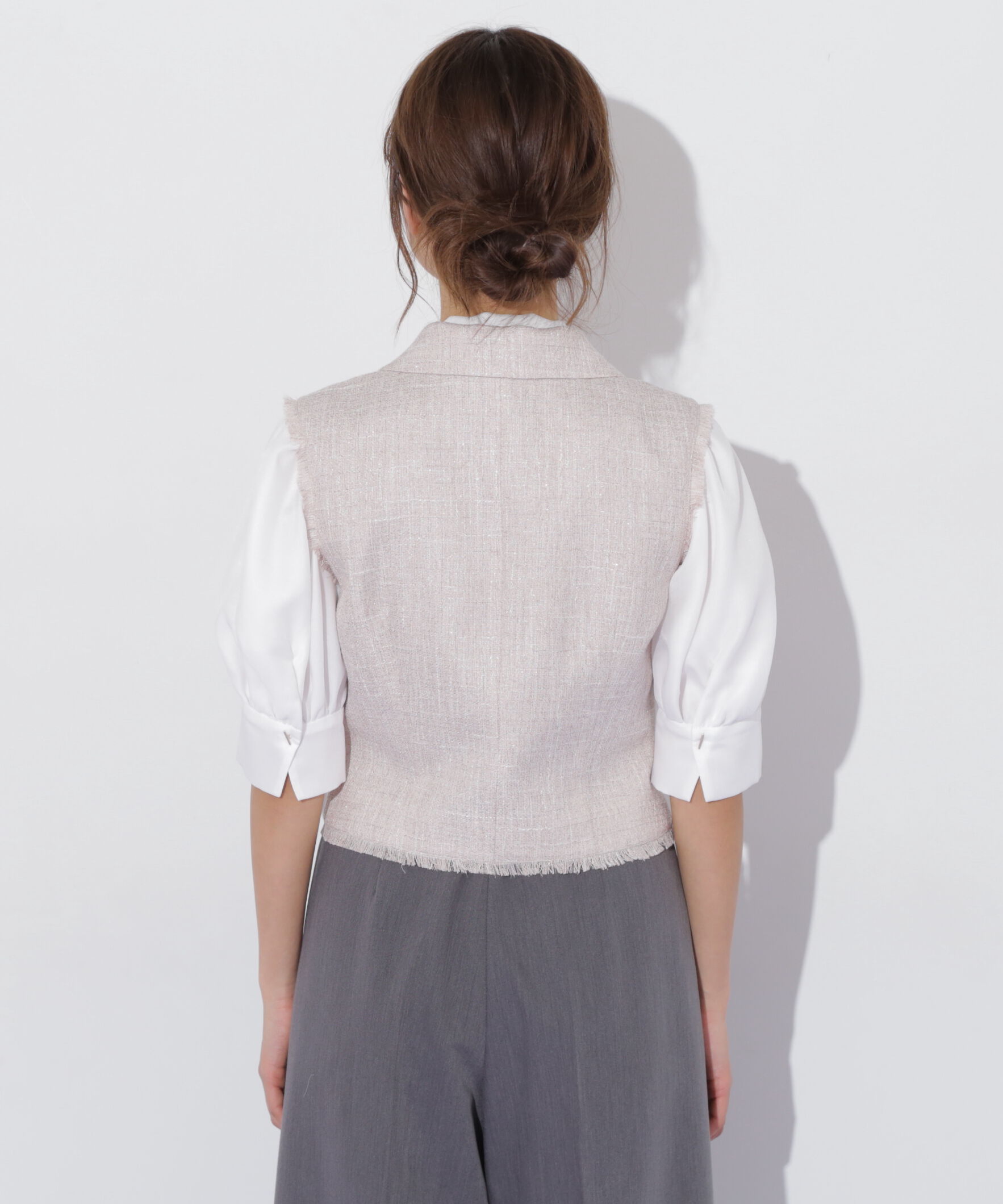  「ショート丈テーラードジレ」|その他|