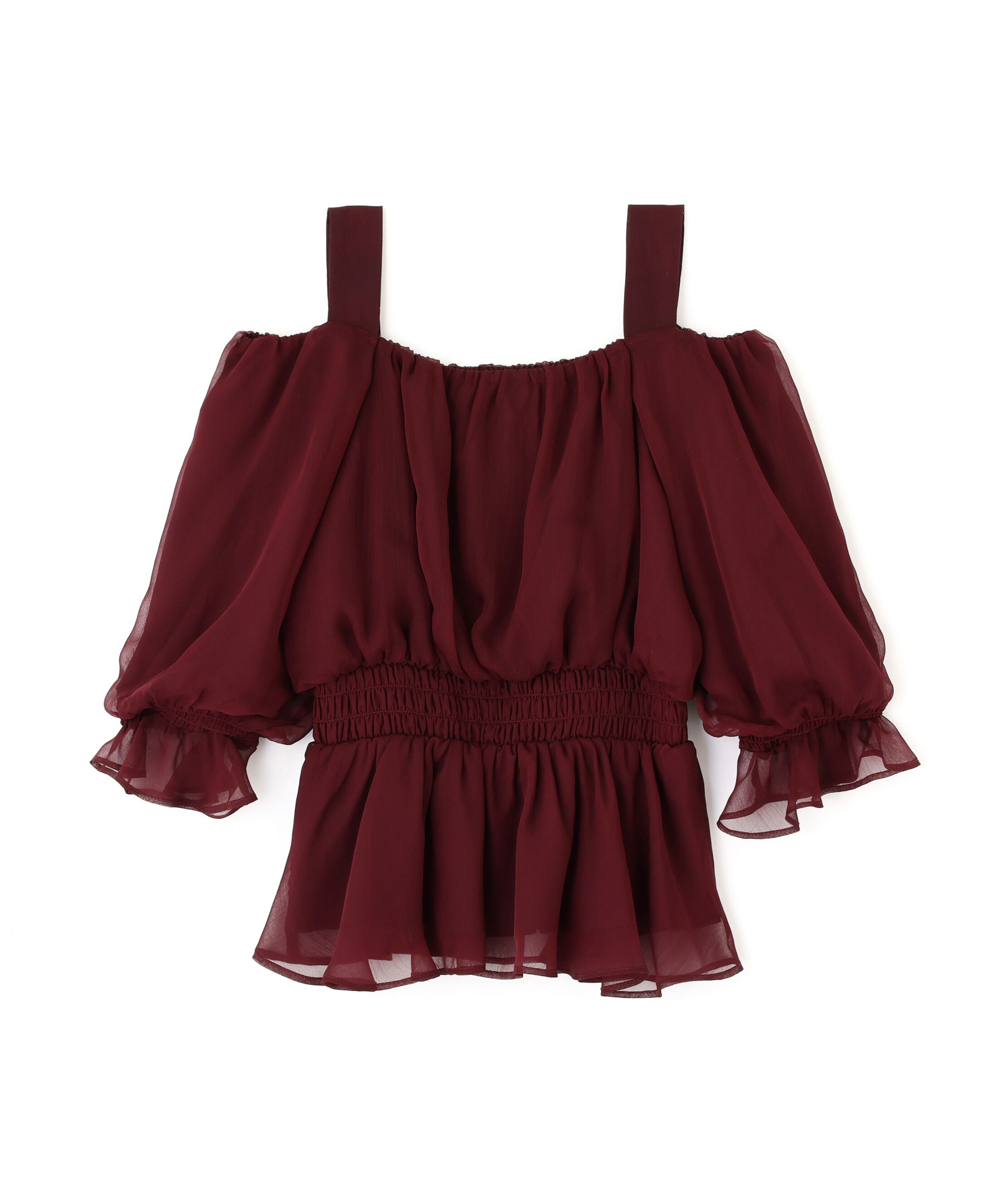  「楊柳オフショルパフブラウス」|シャツ・ブラウス|