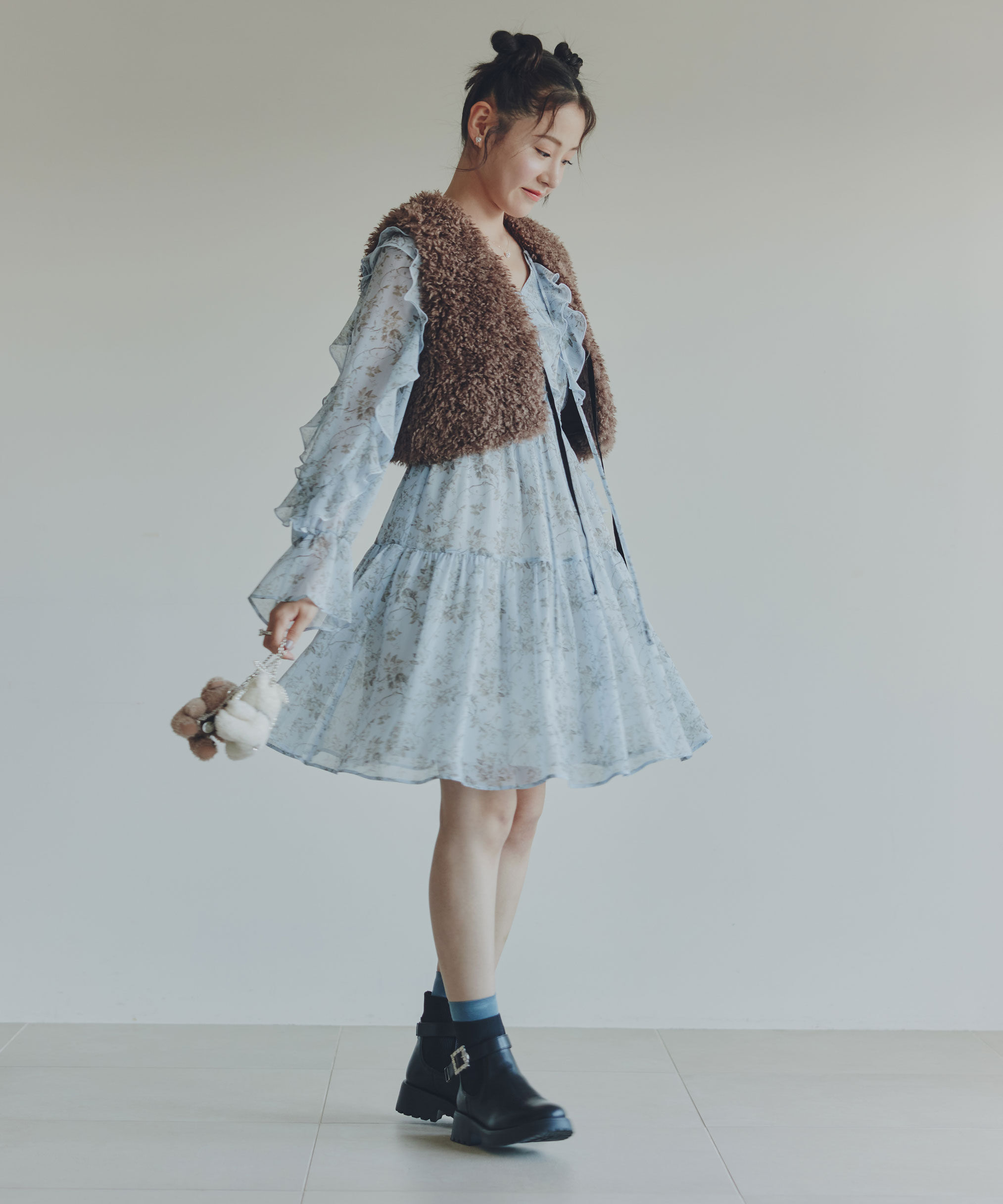  「リボン付きボアベスト」|その他|