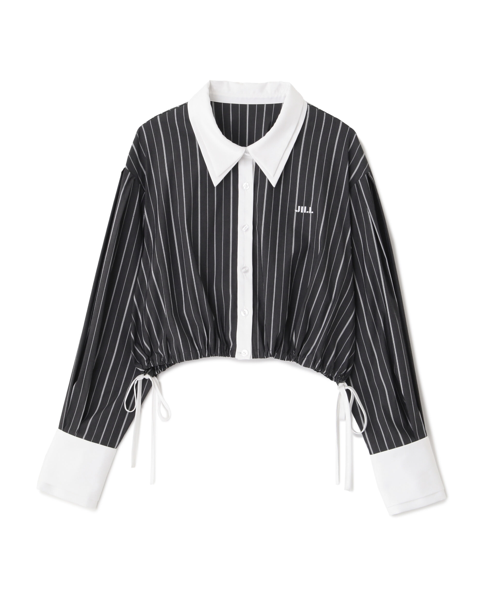  「サイドリボンダブルカラーシャツ」|シャツ・ブラウス|