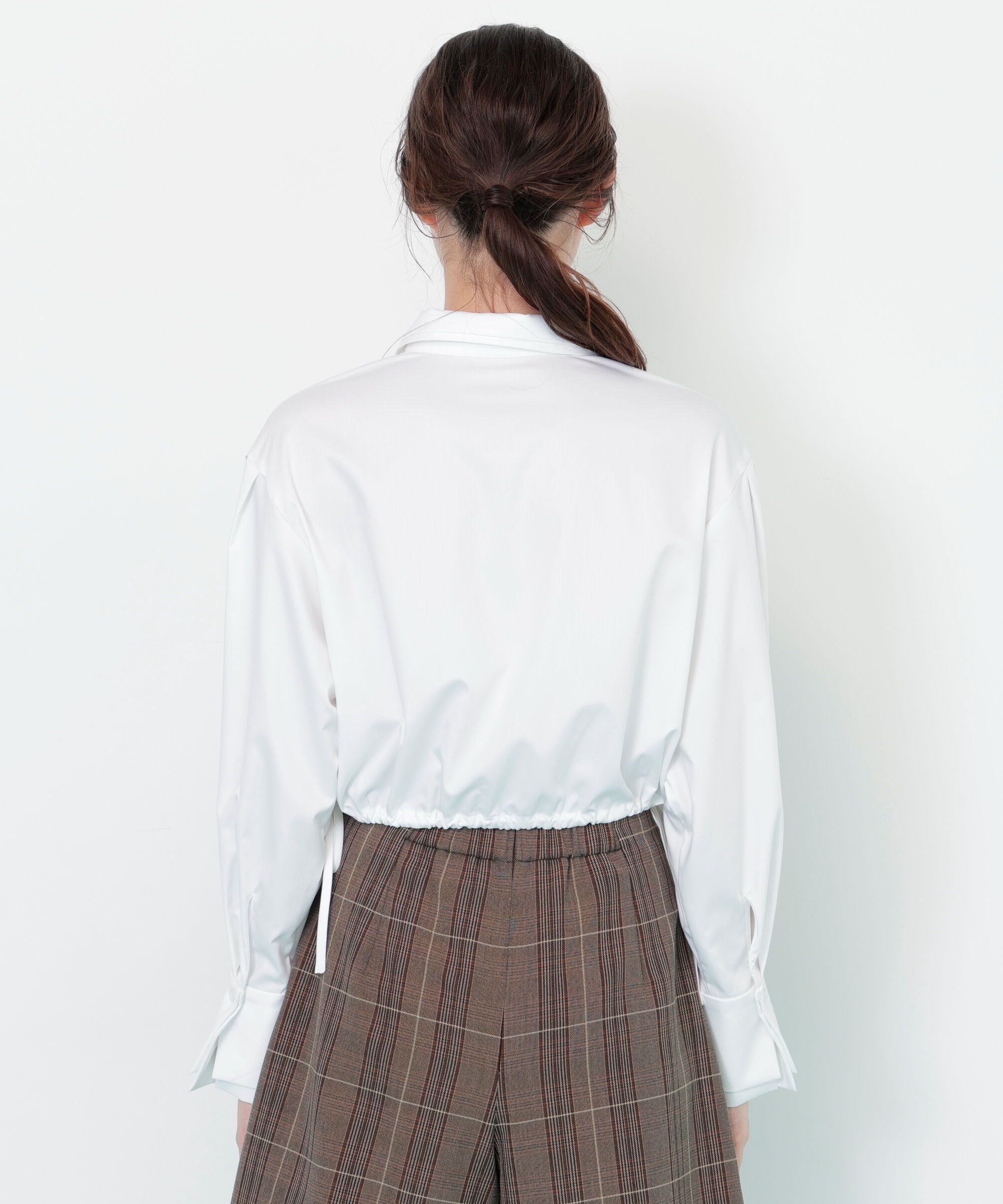  「サイドリボンダブルカラーシャツ」|シャツ・ブラウス|