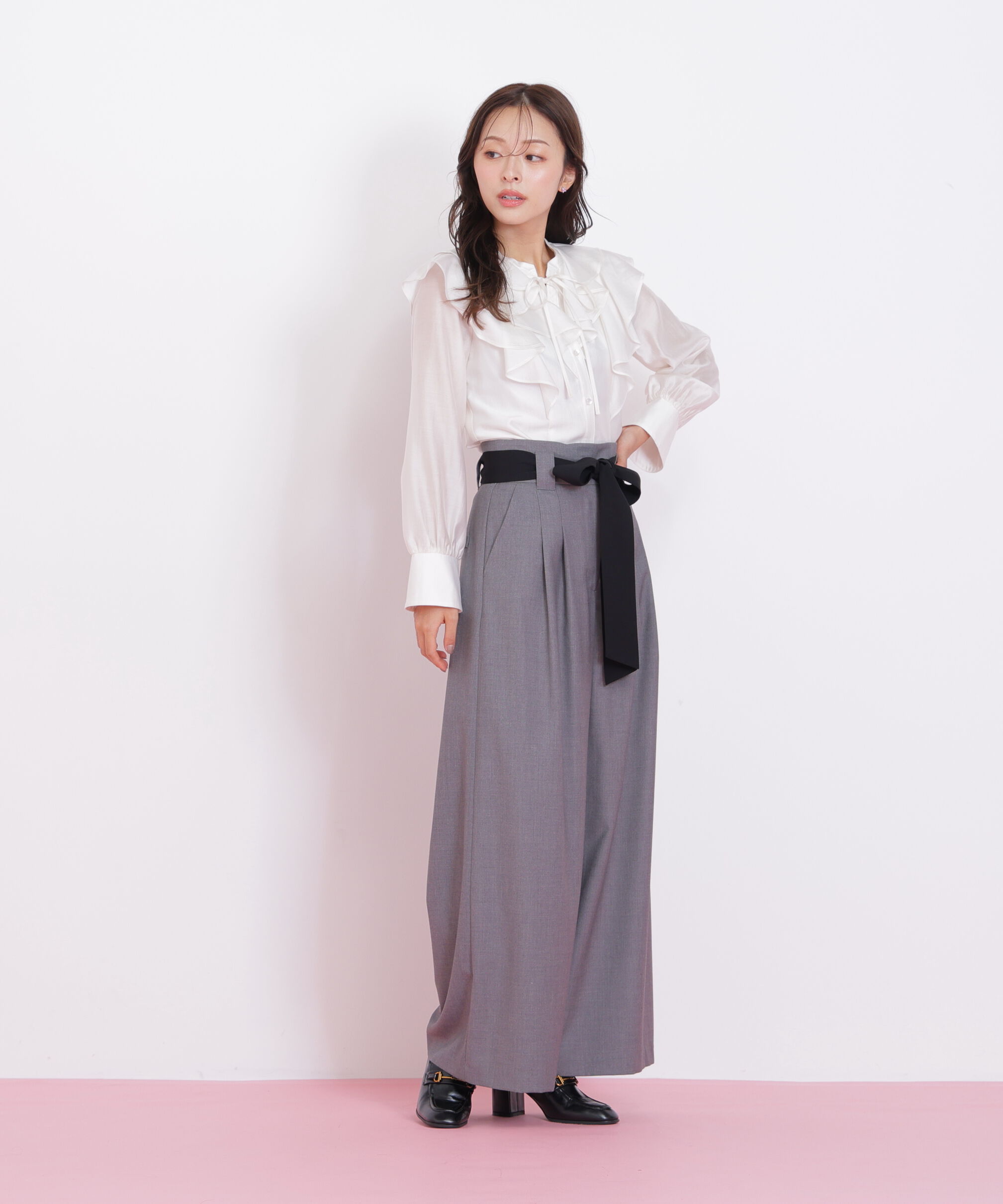  「ビッグリボンワイドパンツ」|その他|