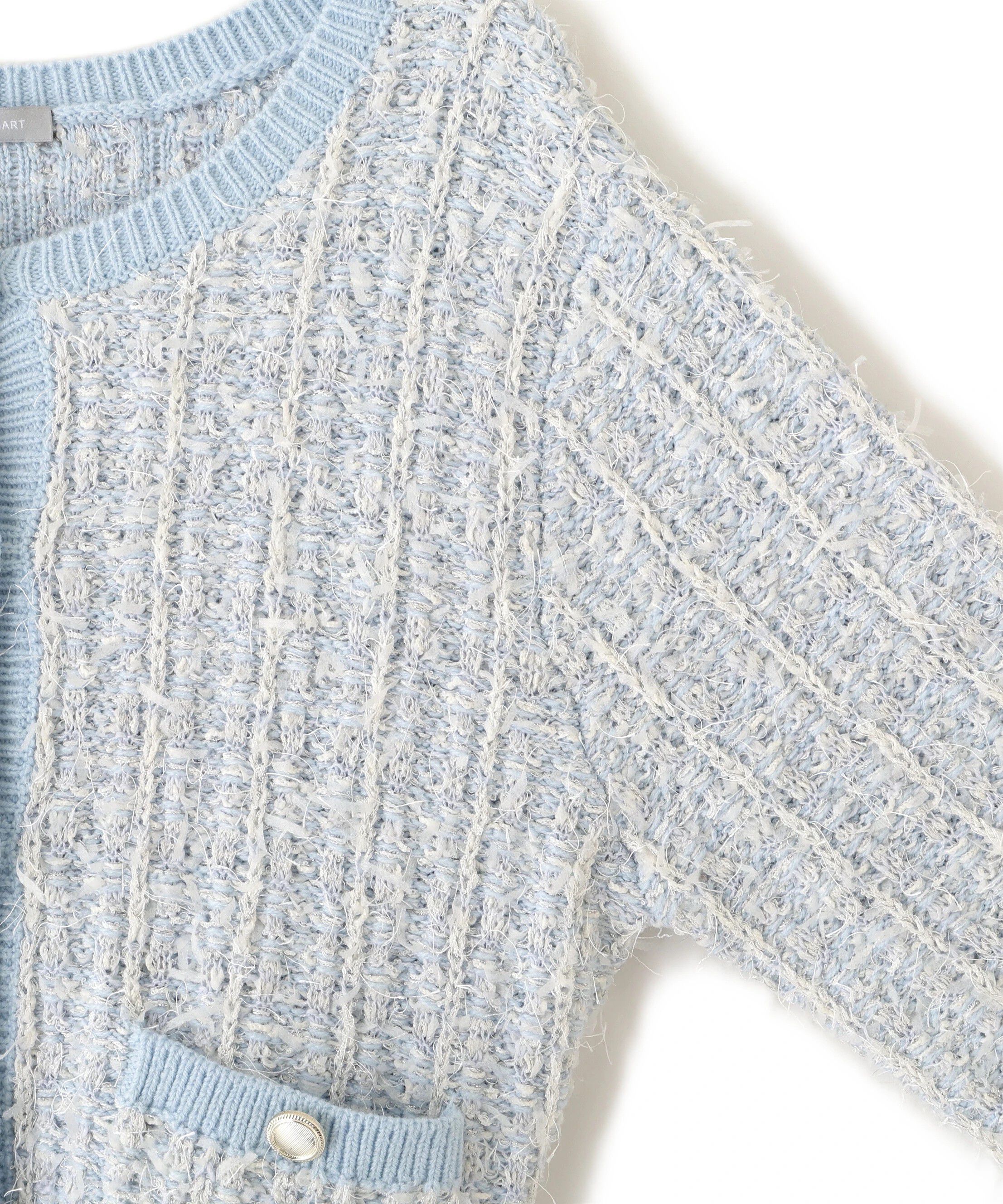  「ラメツイードニットカーディガン」|ニット・セーター|