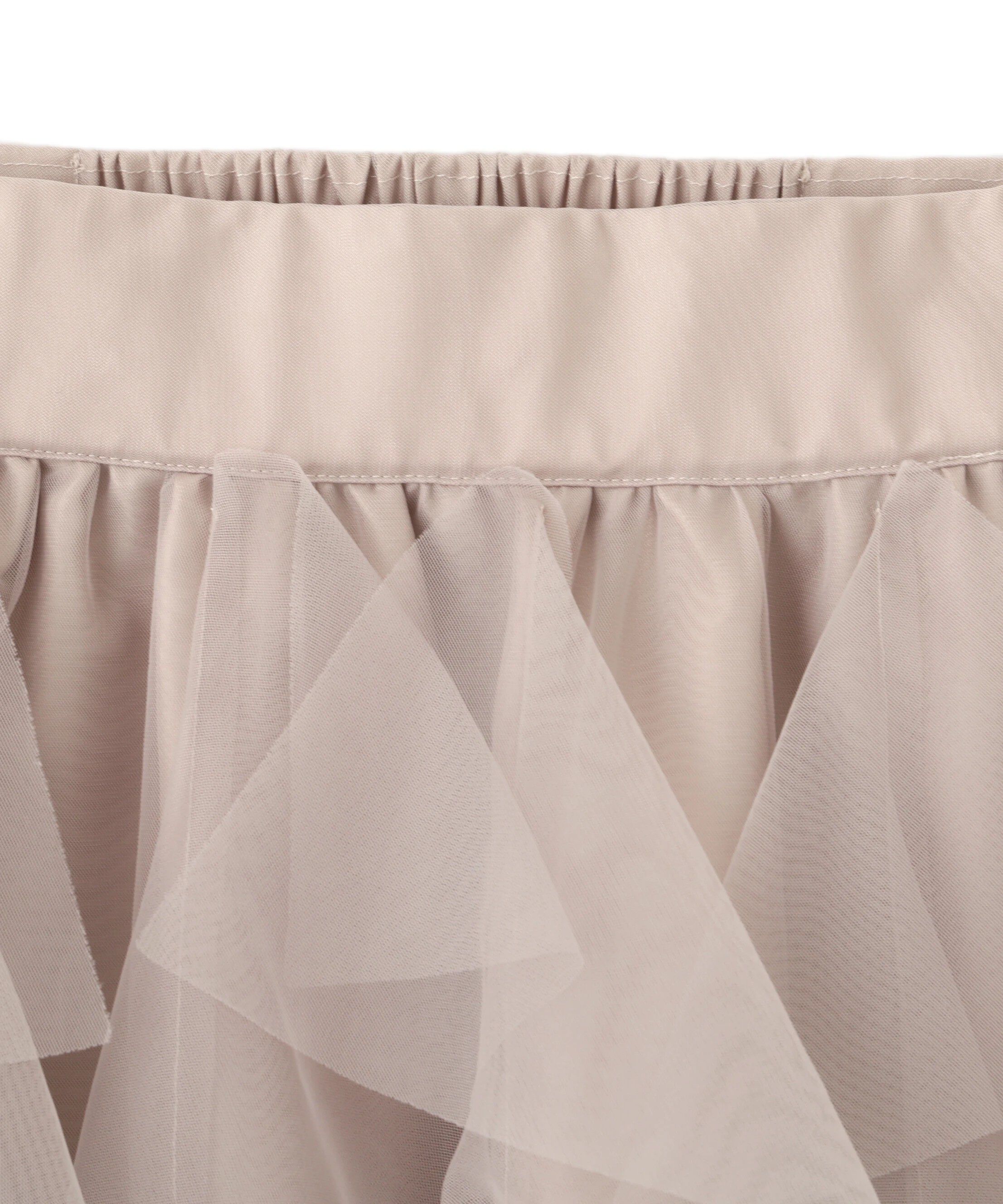  「縦ラッフルチュールスカート」|スカート|