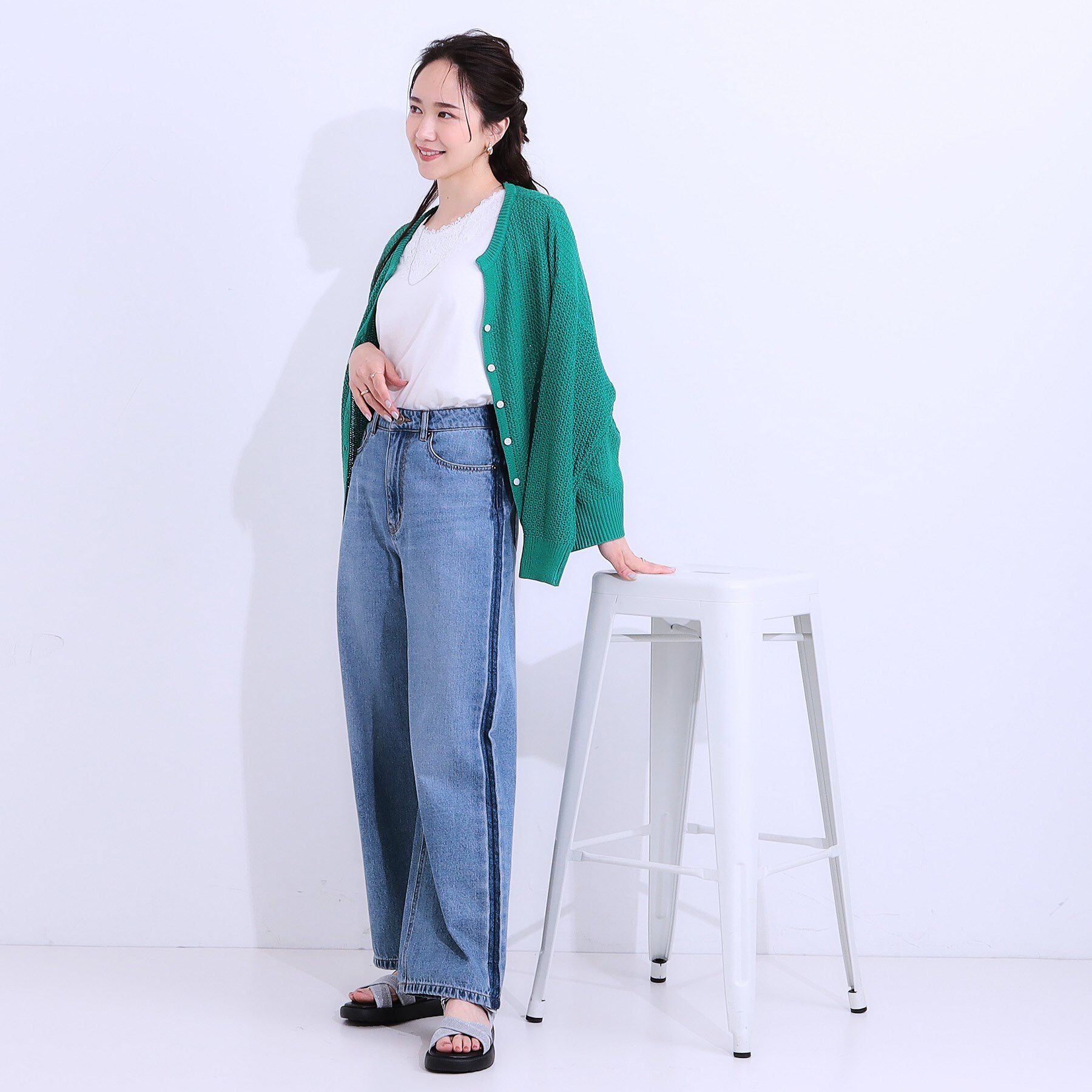 SHOO･LA･RUE「大人のカジュアルコーデに 私にフィットする ニットサンダル」|サンダル|