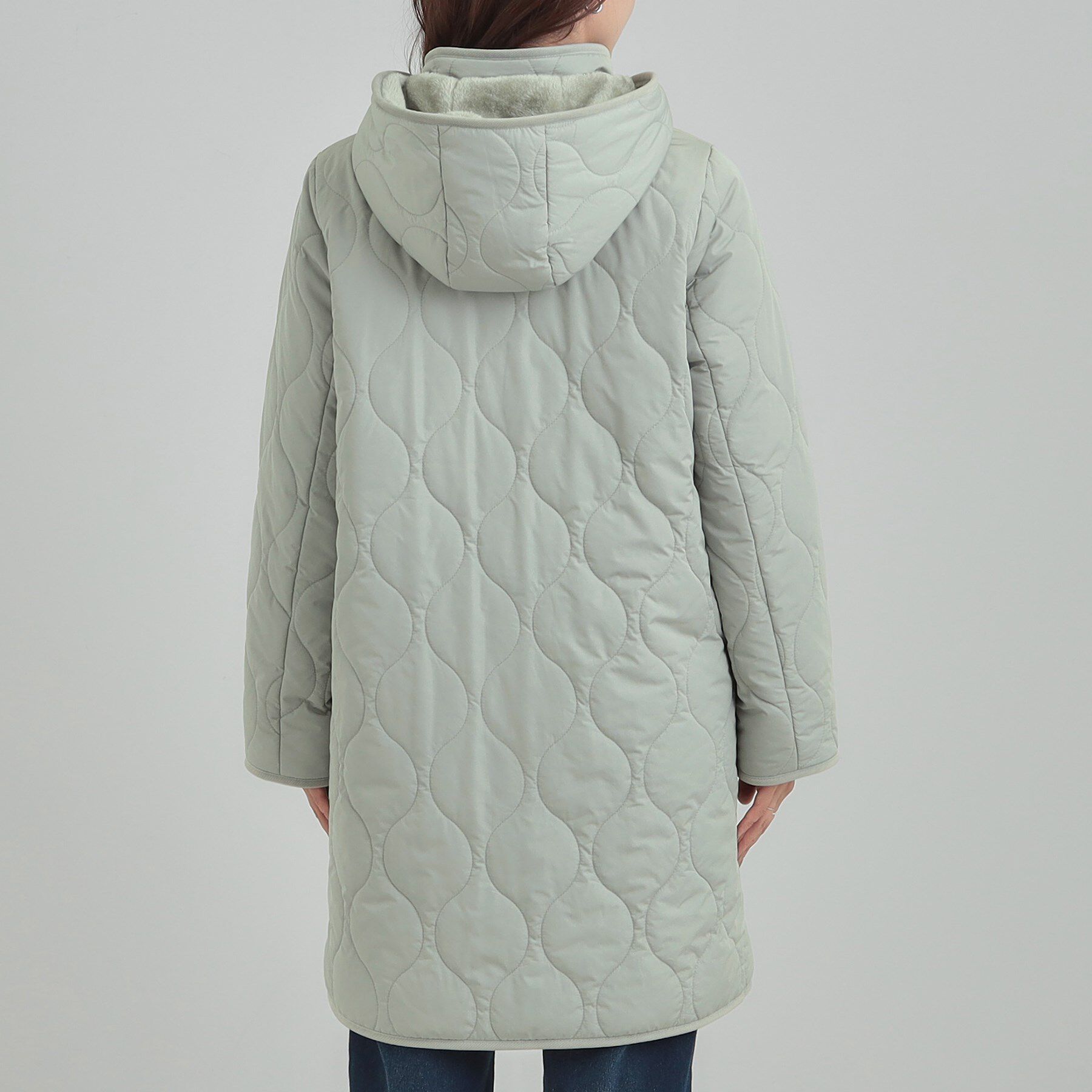 SHOO･LA･RUE「【撥水/フード取り外し可】冬に嬉しいこだわり満載 ひょうたん柄キルトコート」|その他|