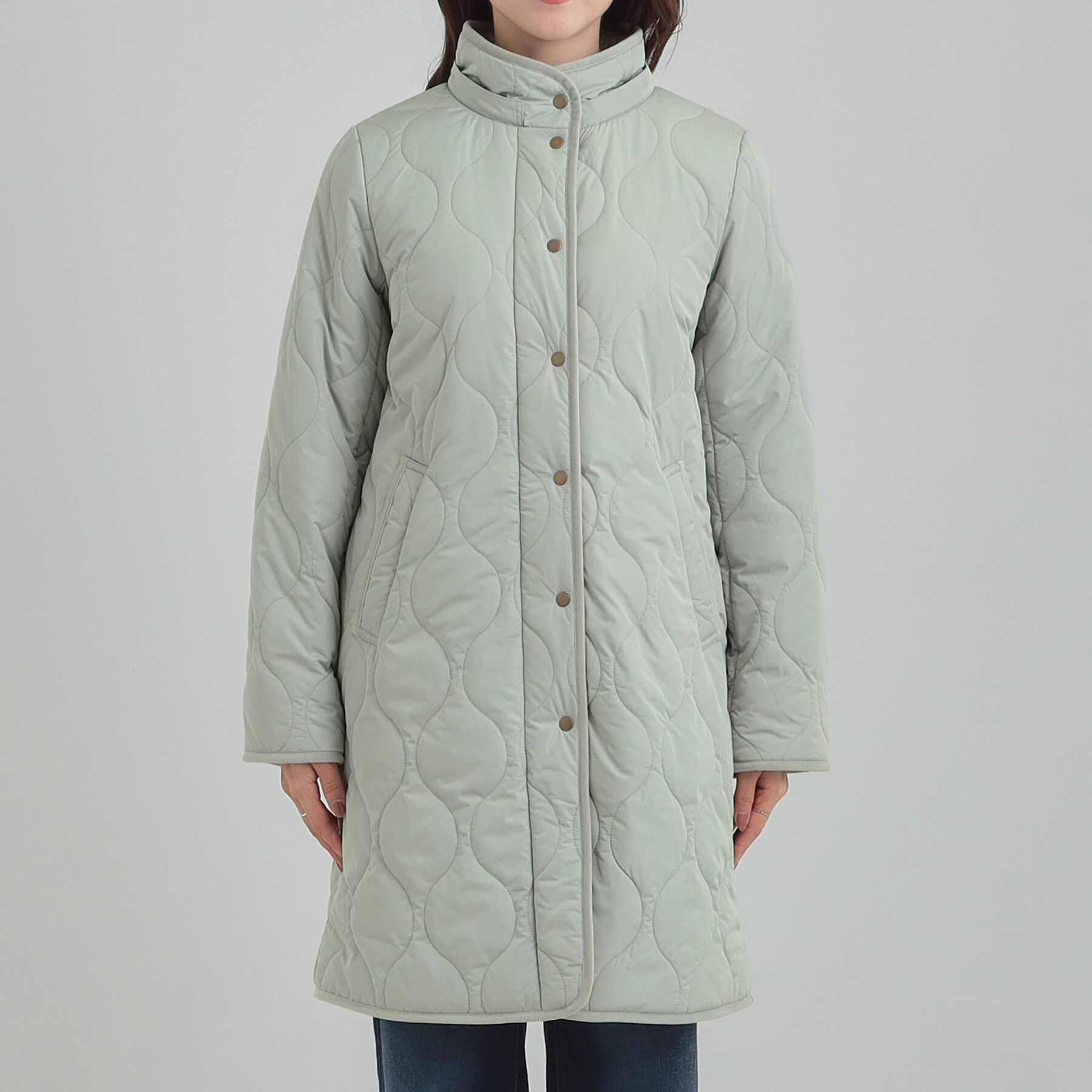 SHOO･LA･RUE「【撥水/フード取り外し可】冬に嬉しいこだわり満載 ひょうたん柄キルトコート」|その他|