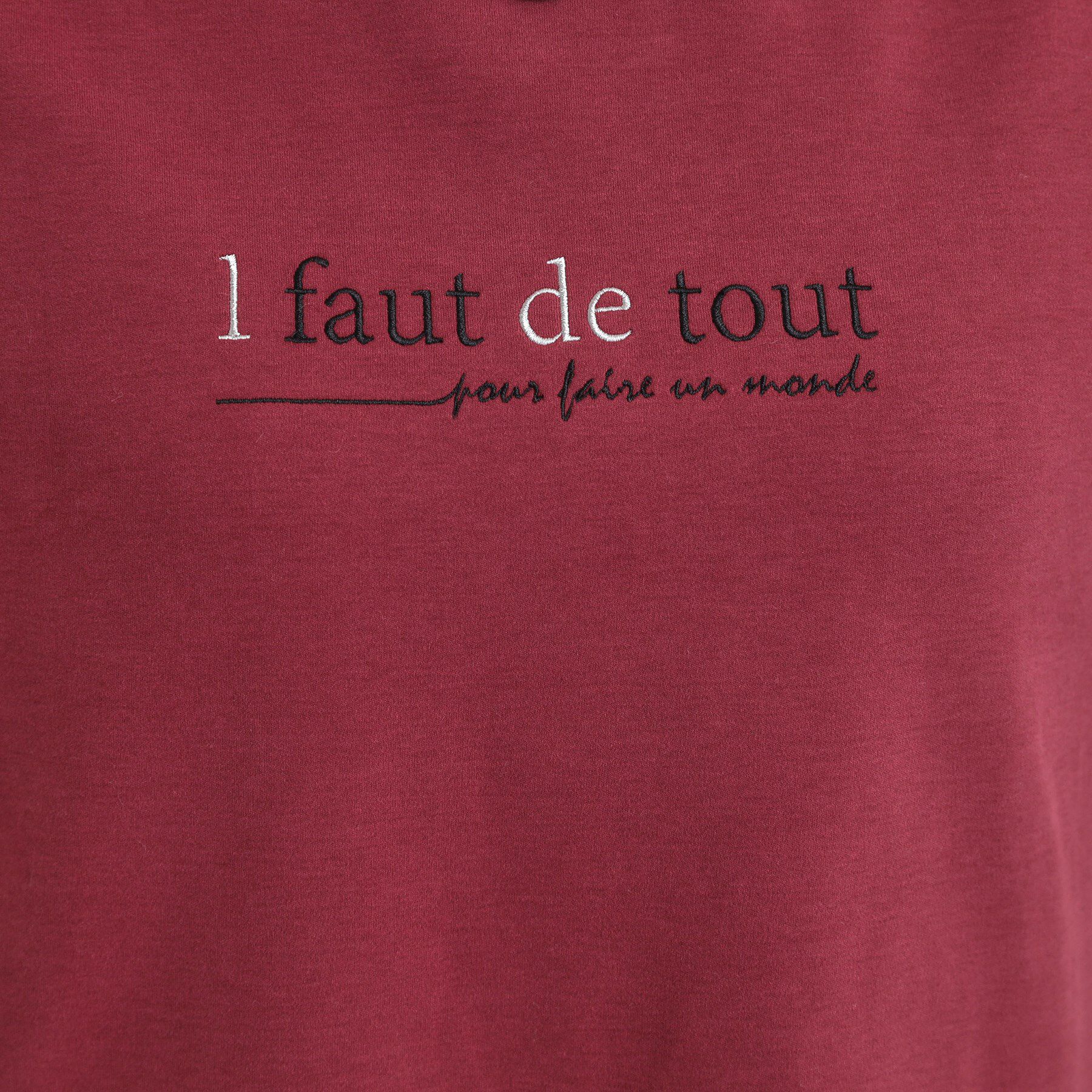 SHOO･LA･RUE「【洗濯機可/S-LL】大人が着やすい小さめロゴ 刺繍ロンT」|Tシャツ・カットソー|