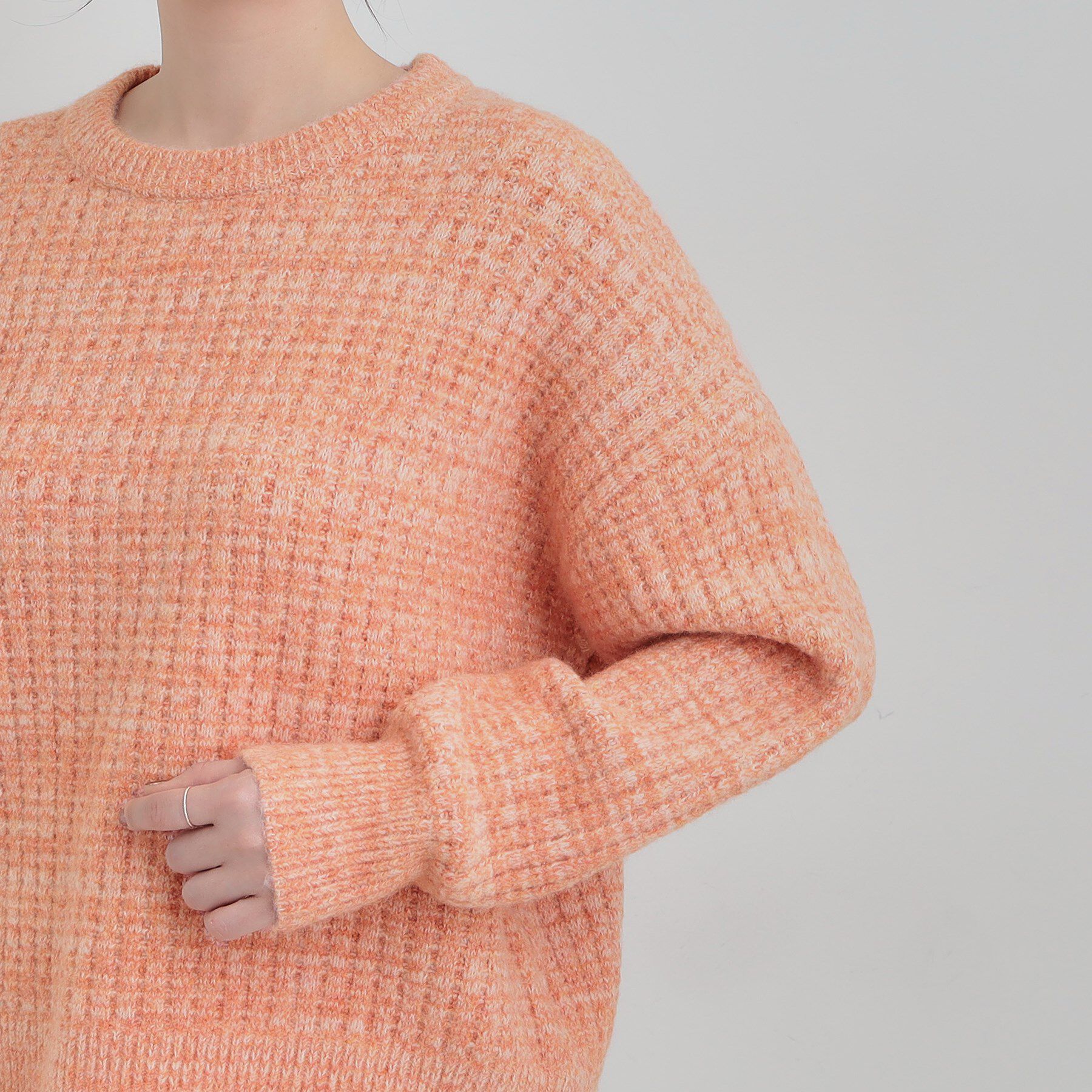 SHOO･LA･RUE「【洗濯機可】ふわふわミックスカラーニット」|ニット・セーター|