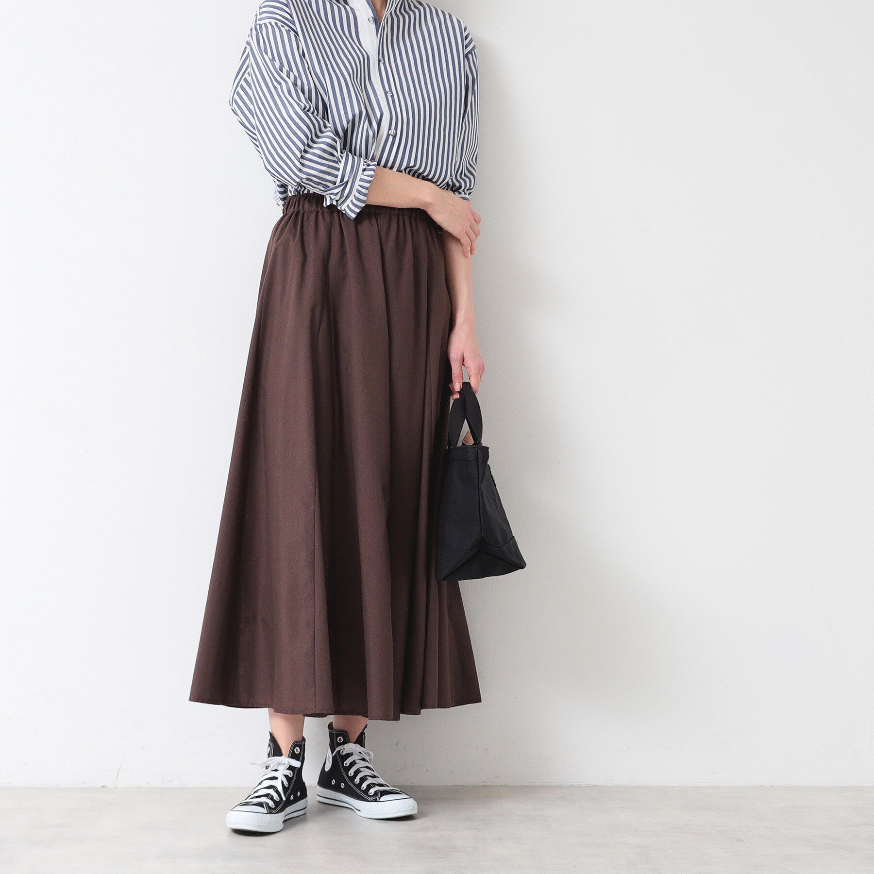 Dessin「【5色展開・ウエストゴム・洗える】エアリーフレアスカート（XS～L）」|スカート|