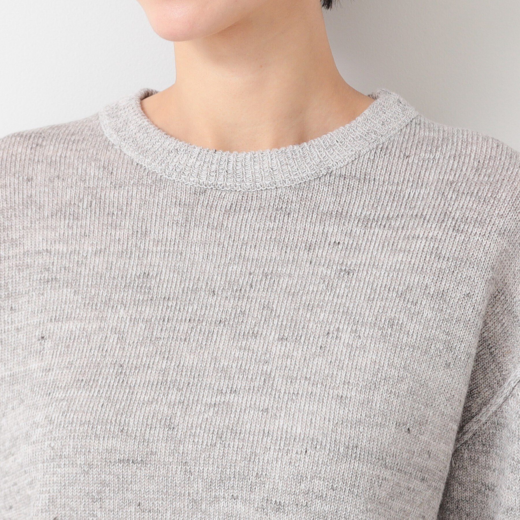 Dessin「【ユニセックス】コットンリネン杢ニット」|ニット・セーター|