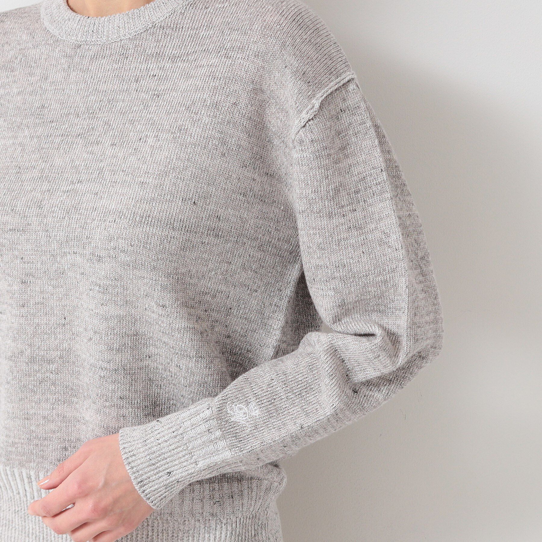 Dessin「【ユニセックス】コットンリネン杢ニット」|ニット・セーター|