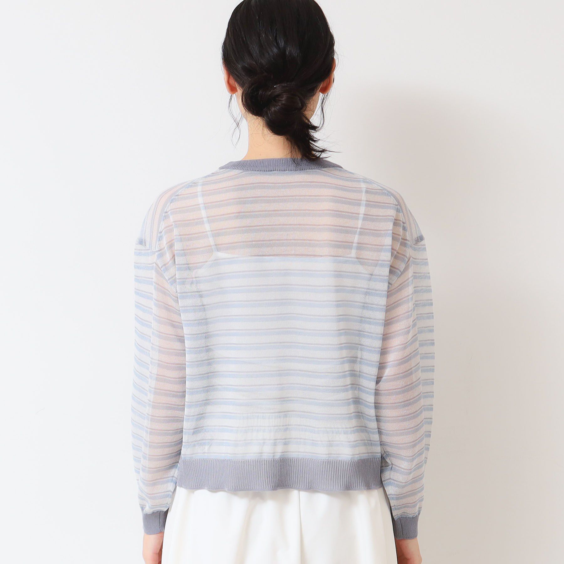 Dessin「【洗える】シアーカラ―ボーダーニット（S～L）」|ニット・セーター|