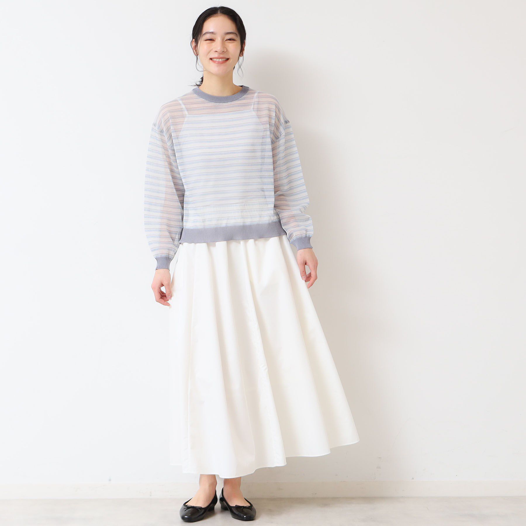 Dessin「【洗える】シアーカラ―ボーダーニット（S～L）」|ニット・セーター|