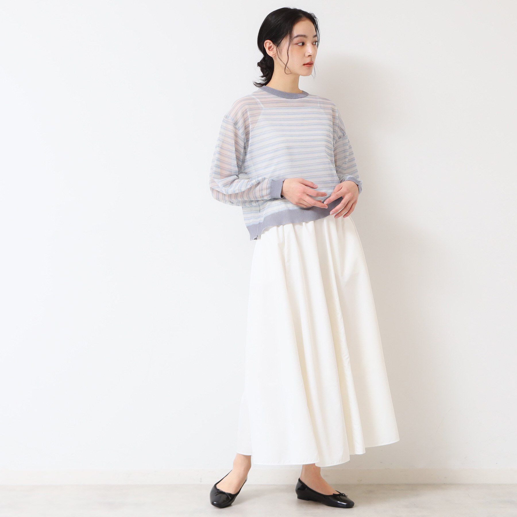 Dessin「【洗える】シアーカラ―ボーダーニット（S～L）」|ニット・セーター|