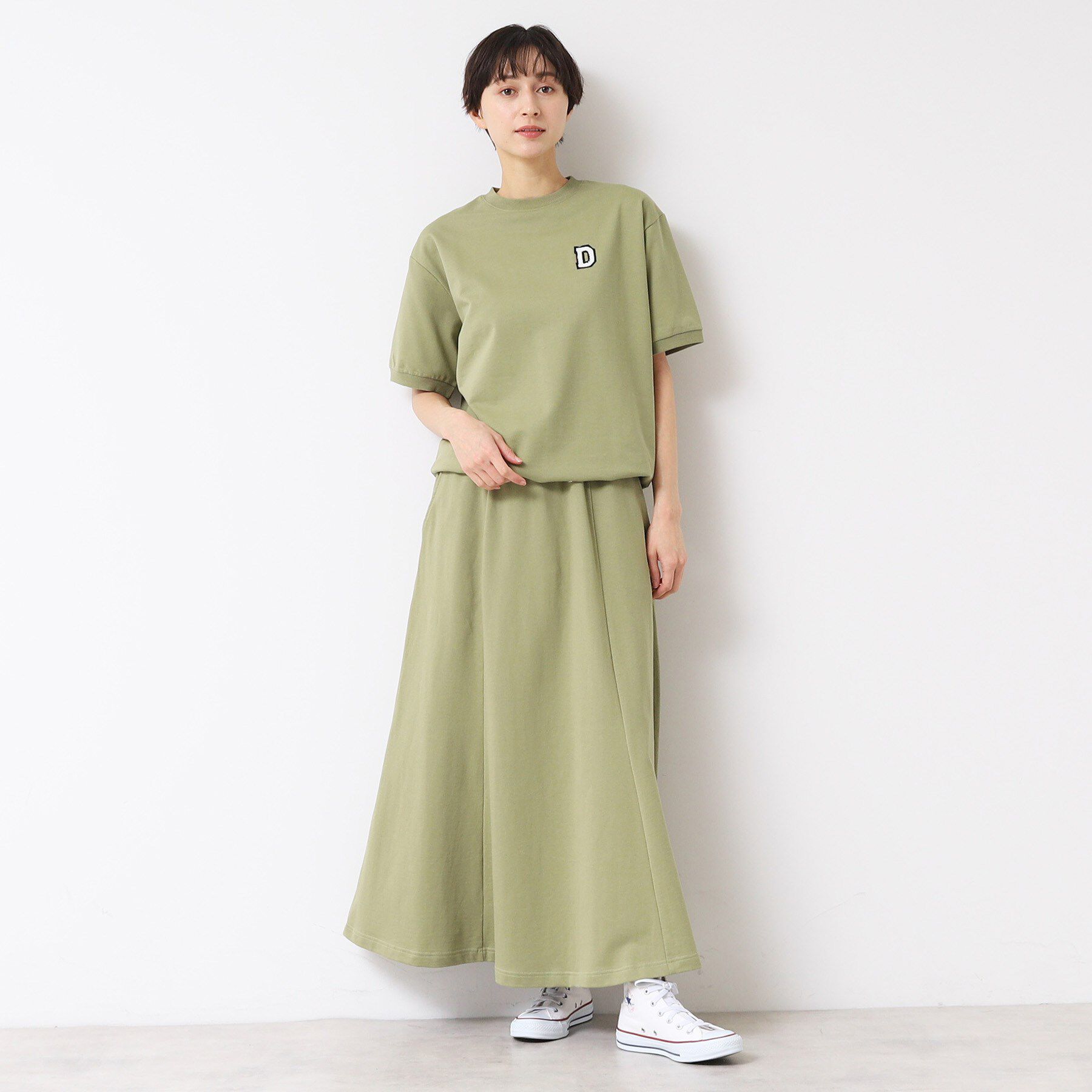 Dessin「【セットアップ可能・ウエストゴム・洗える】ミニ裏毛フレアスカート」|スカート|