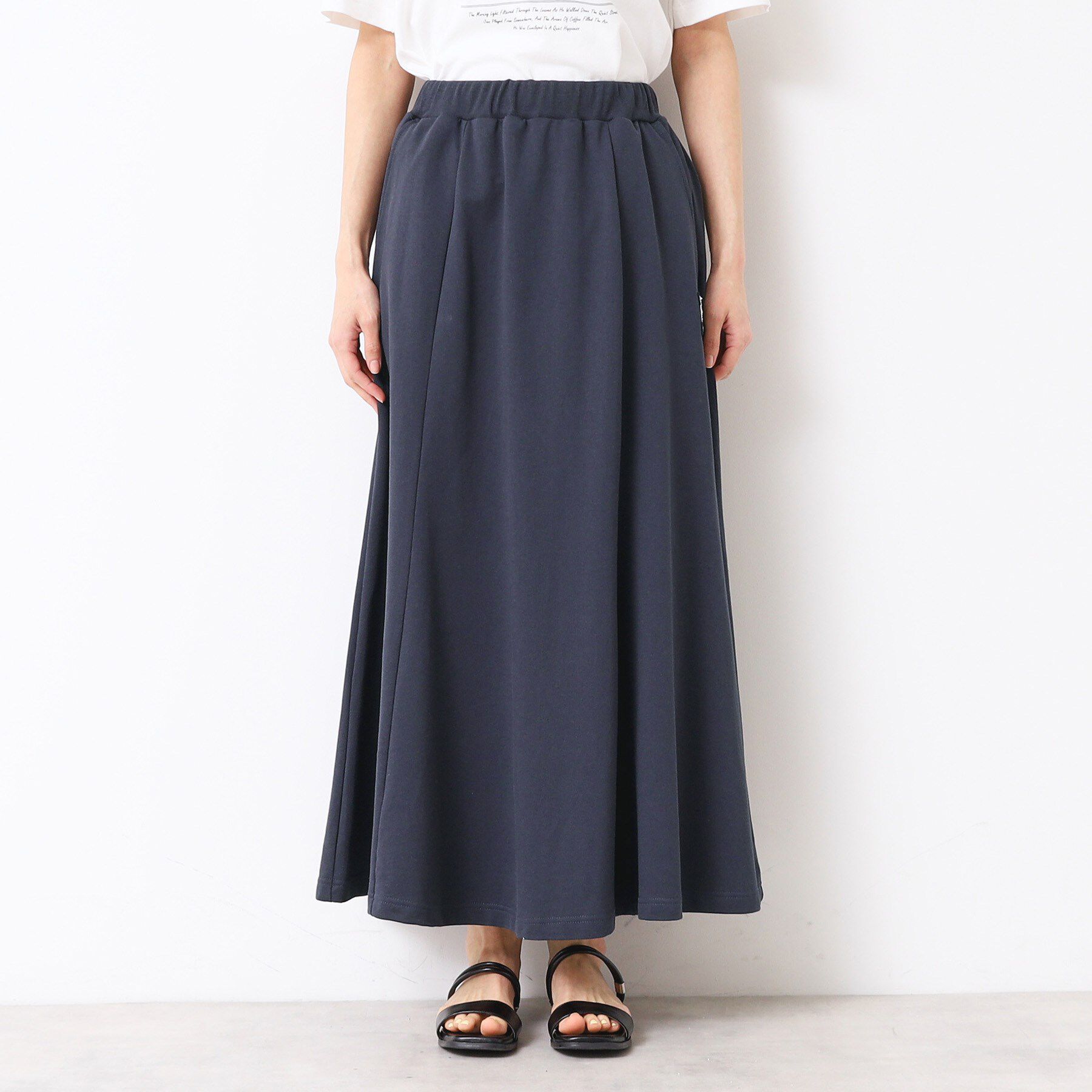 Dessin「【セットアップ可能・ウエストゴム・洗える】ミニ裏毛フレアスカート」|スカート|