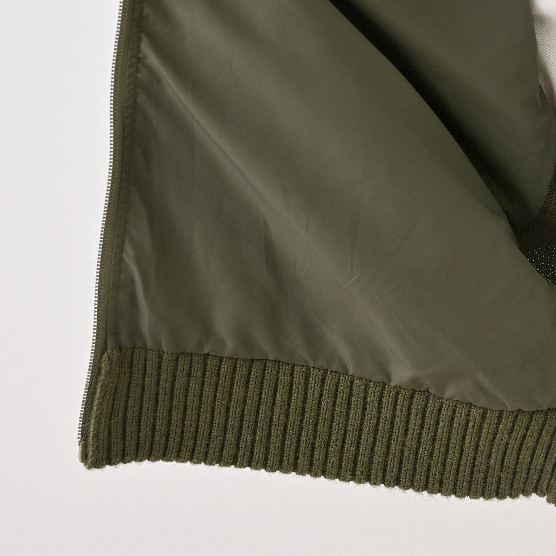 Dessin「【洗える】異素材ミックスジップブルゾン」|ブルゾン・スタジャン|