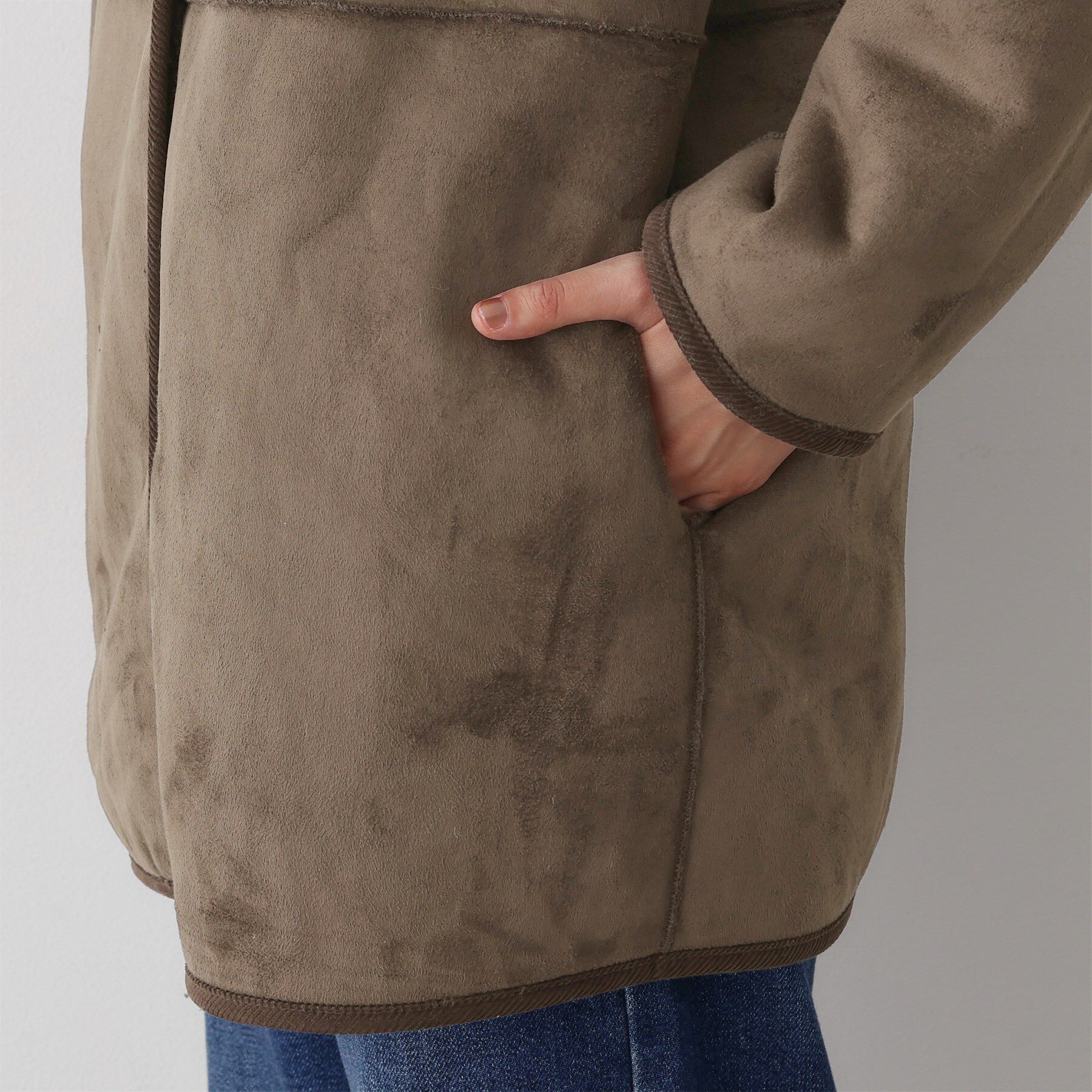 Dessin「【2WAY】フェイクムートンコート」|ノーカラーコート|